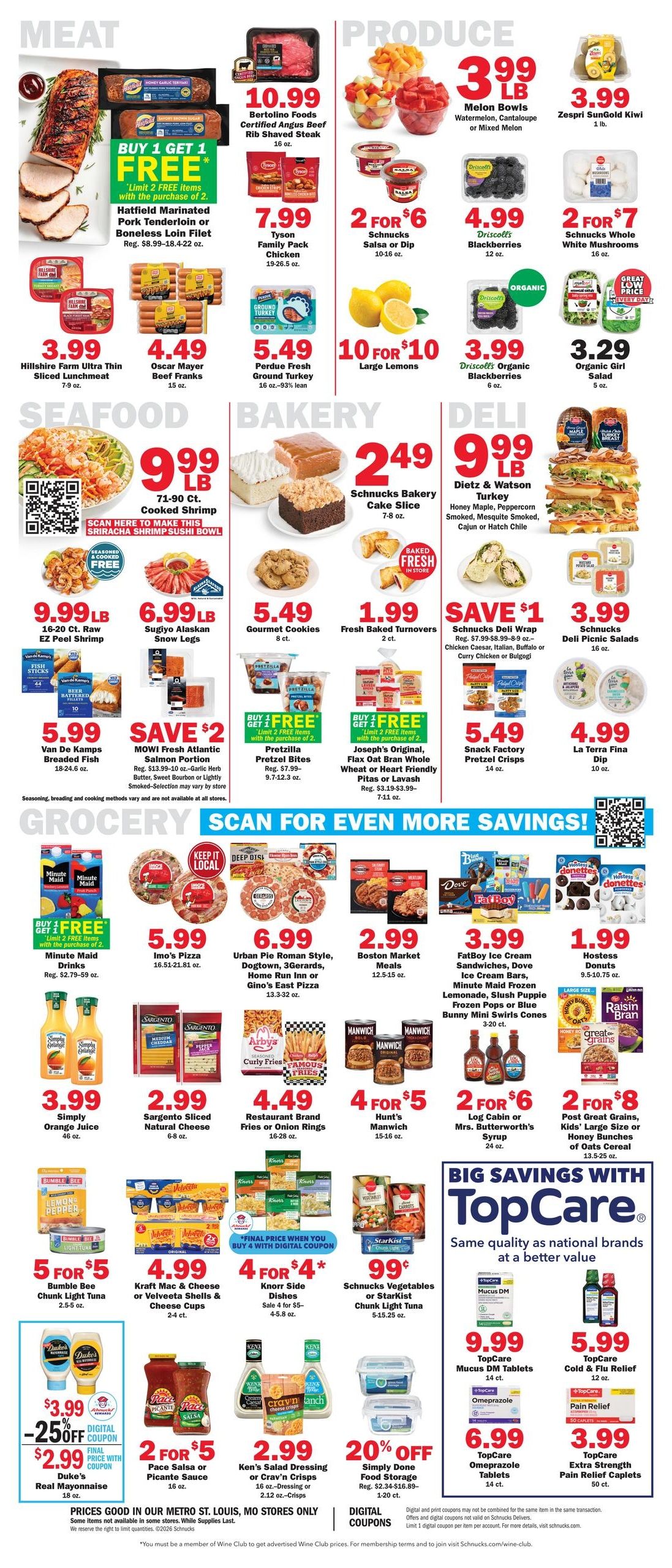 Schnucks (St. Louis–Saint Clair Area, MO) Weekly Print Weekly Ad August 26 - September 1, 2026