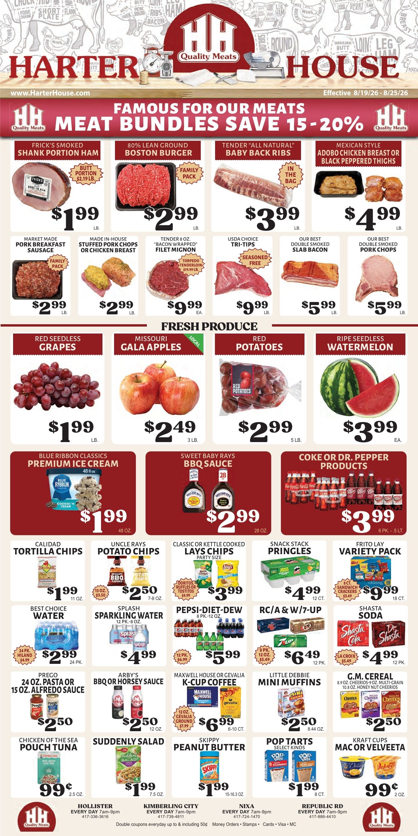 Harter House Weekly Ad August 19 - 25, 2026