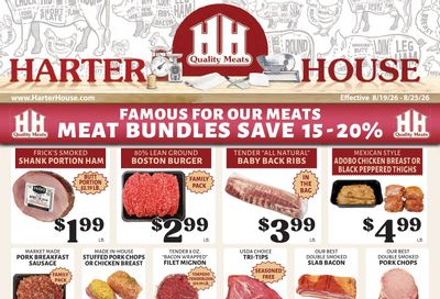 Harter House Weekly Ad August 19 - 25, 2026