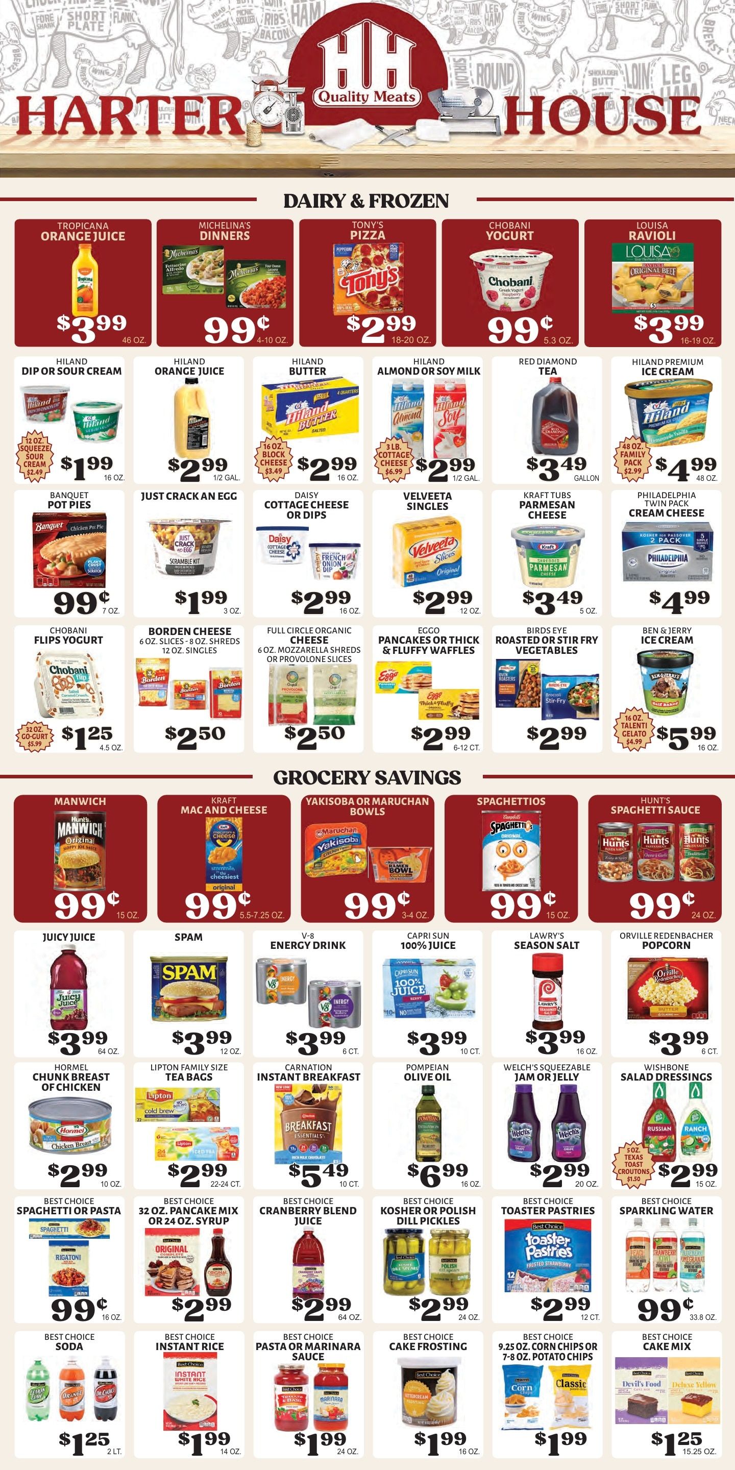 Harter House Weekly Ad August 19 - 25, 2026
