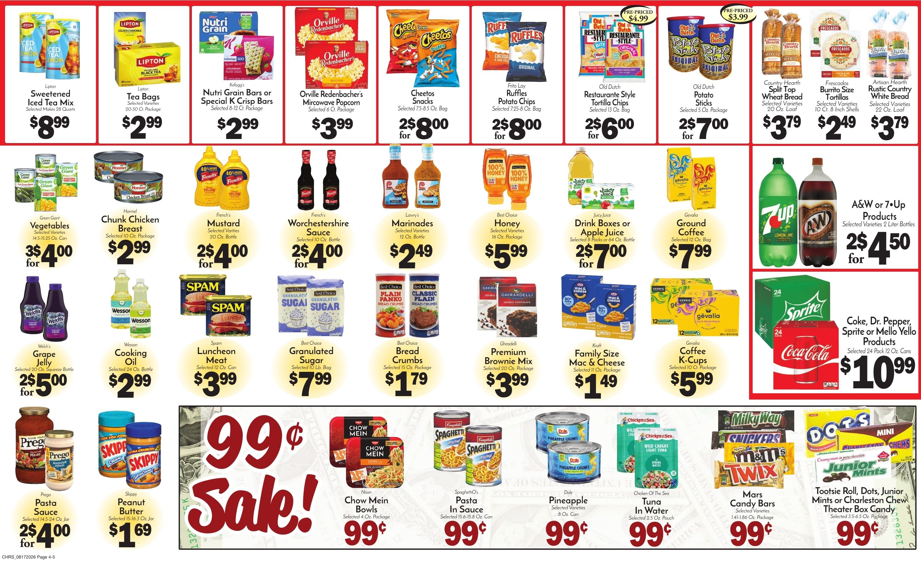 Chris' Food Center Weekly Ad August 17 - 23, 2026