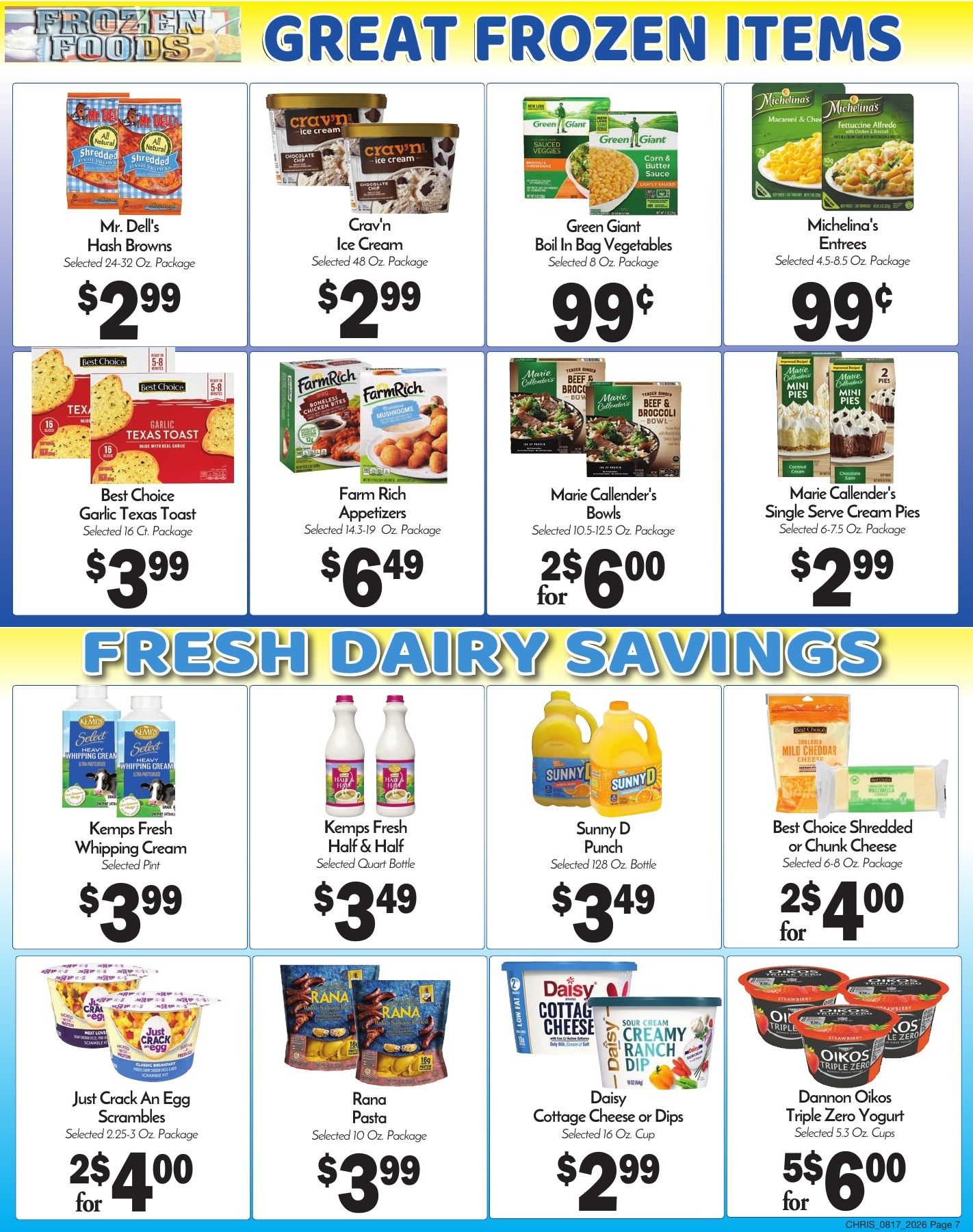 Chris' Food Center Weekly Ad August 17 - 23, 2026