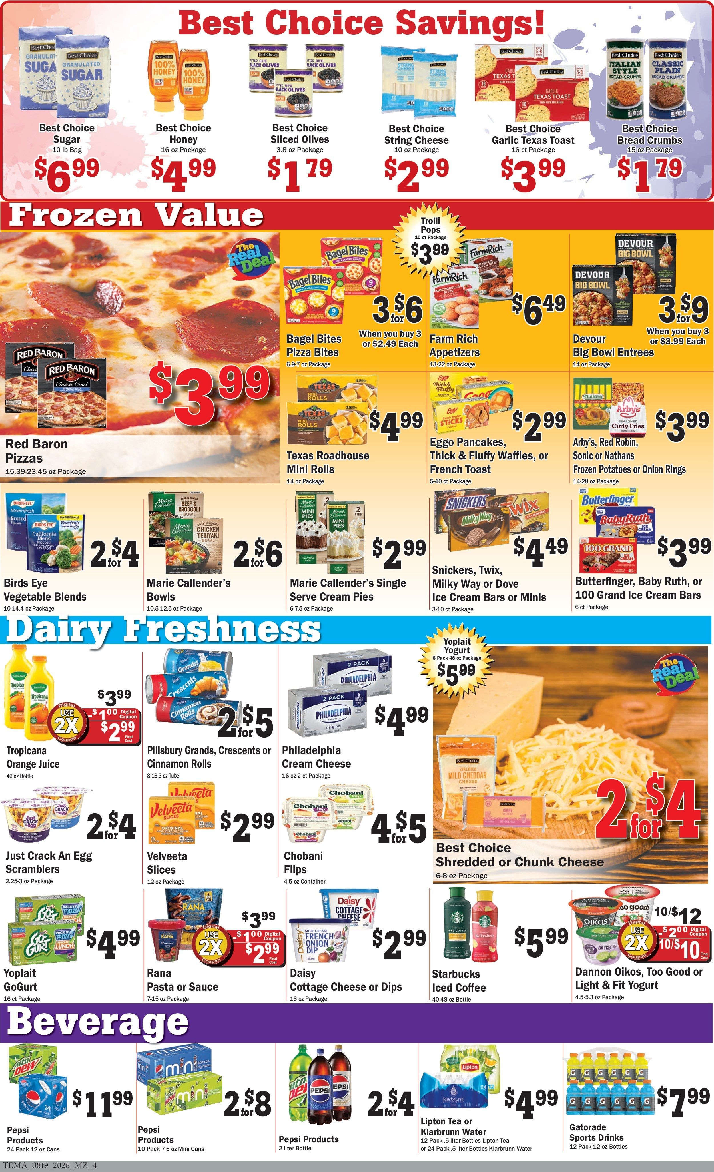 Teal's Market (Albany, Cold Spring and Spicer, MN) Weekly Ad August 19 - 25, 2026
