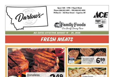 Darlow's Quality Foods Weekly Ad August 19 - 25, 2026