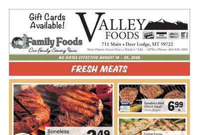 Deer Lodge Valley Foods Weekly Ad August 19 - 25, 2026