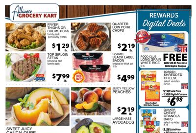 Alliance Grocery Kart Weekly Ad August 19 - 25, 2026