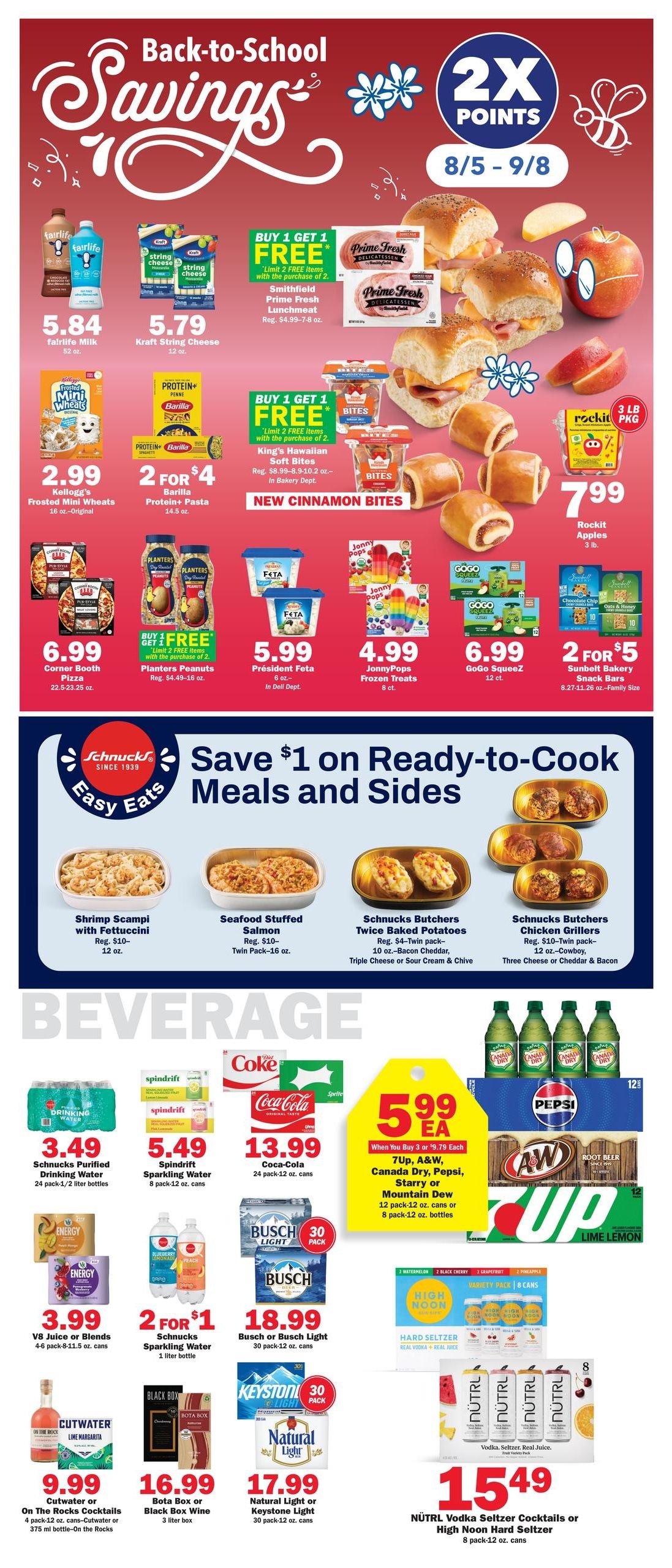 Schnucks (Fairbury Area, IL) Weekly Print Weekly Ad August 26 - September 1, 2026
