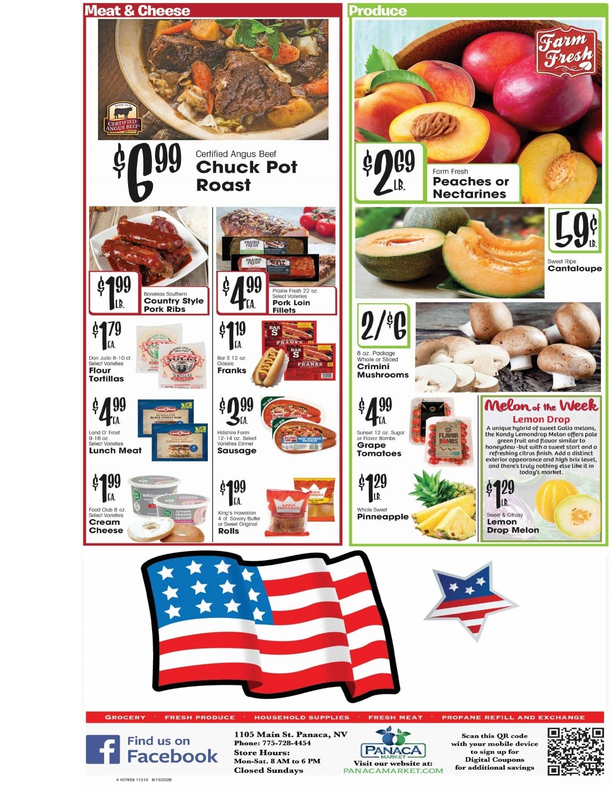 Panaca Market Weekly Ad August 19 - 25, 2026