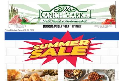 Clayton Ranch Market Weekly Ad August 19 - 25, 2026