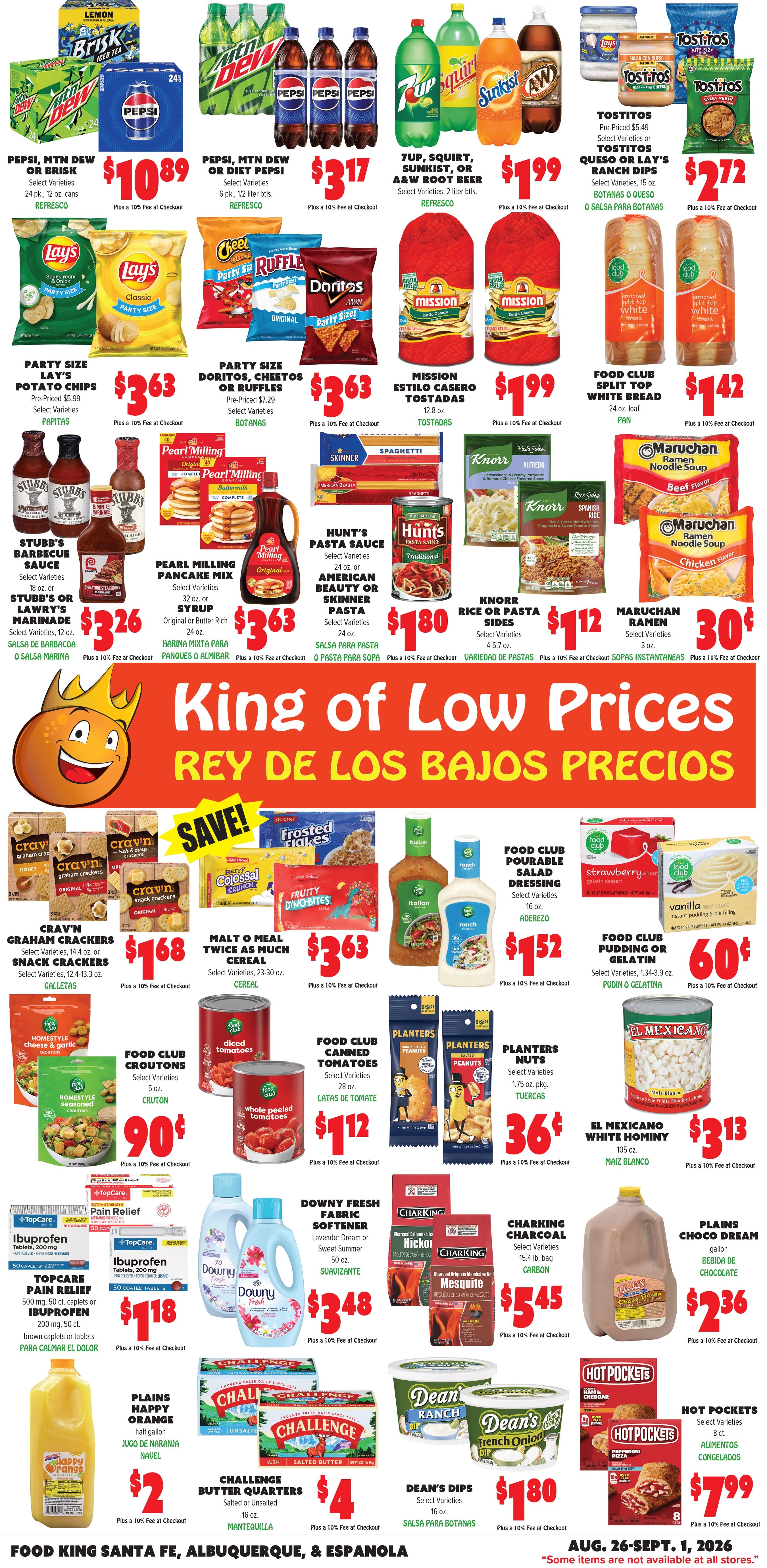 Food King Weekly Ad August 26 - September 1, 2026