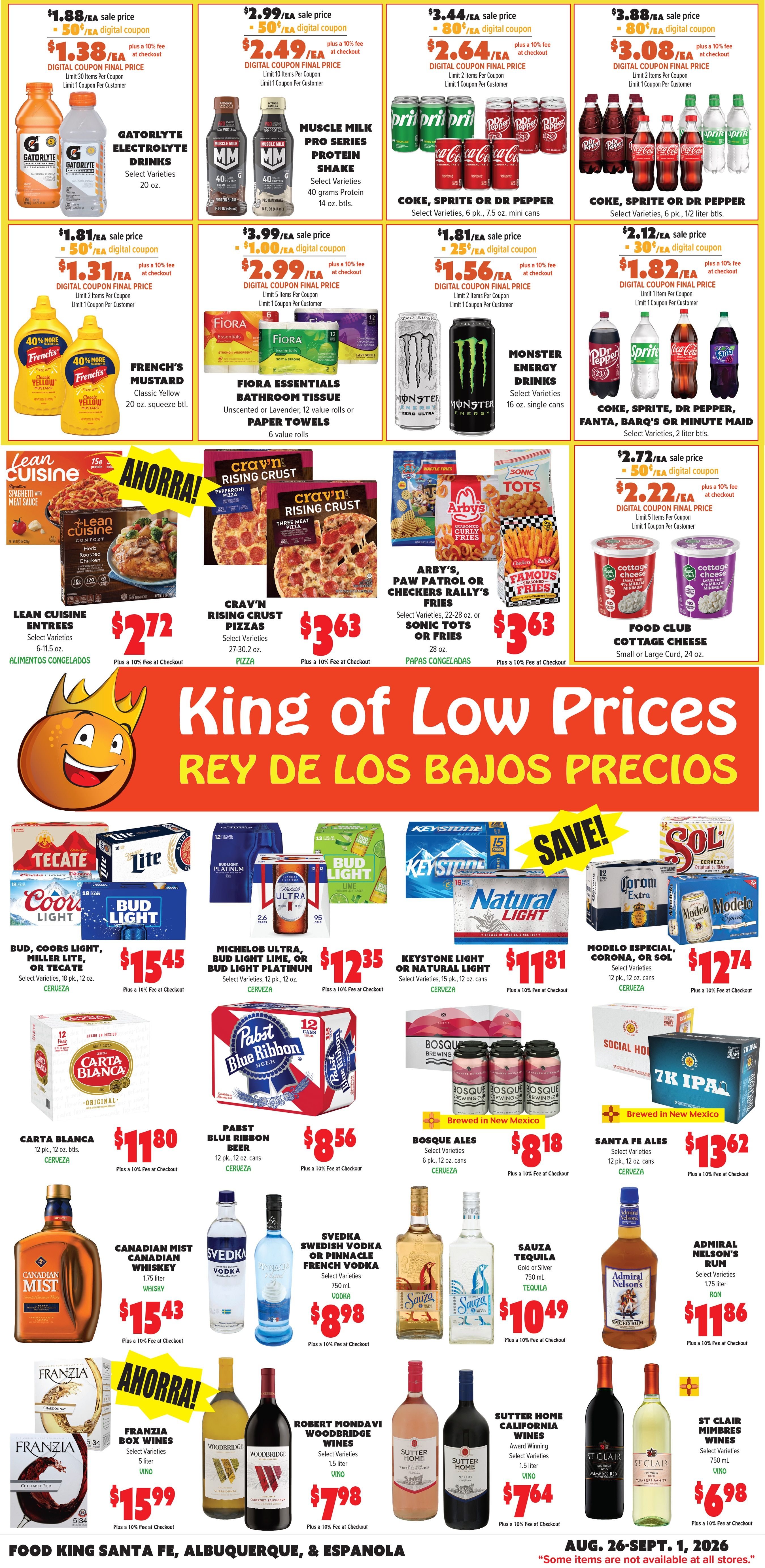 Food King Weekly Ad August 26 - September 1, 2026