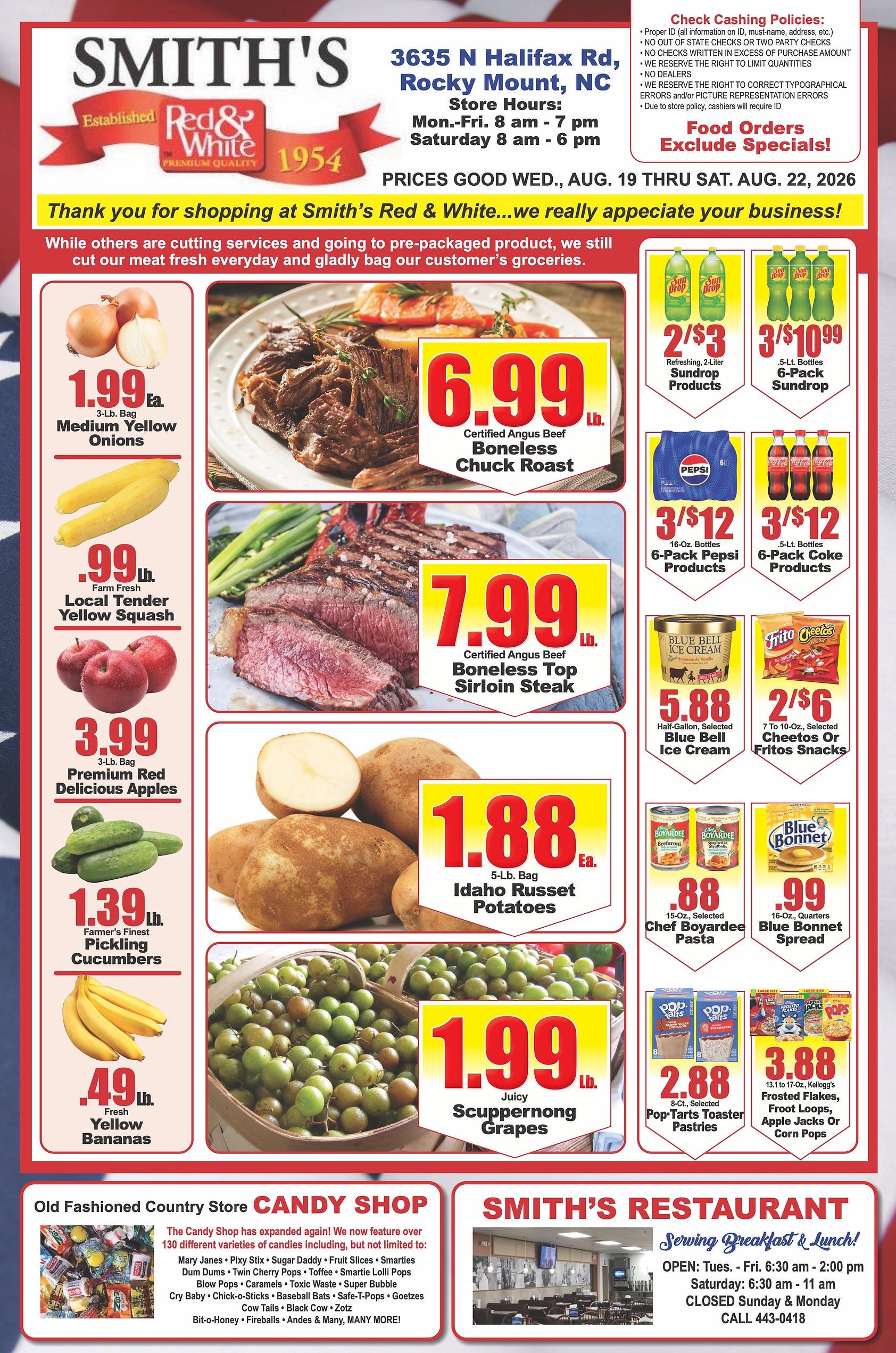 Smith's Red & White Weekly Ad August 19 - 25, 2026
