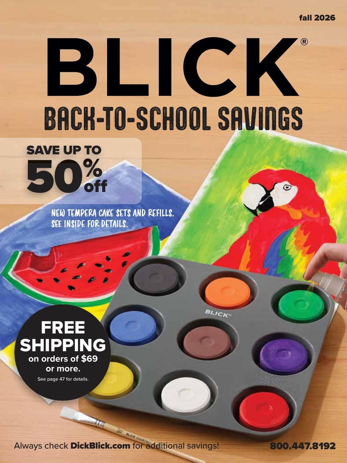 BLICK Art Materials Materials for Art Education Sale Weekly Ad August 1 - November 30, 2026