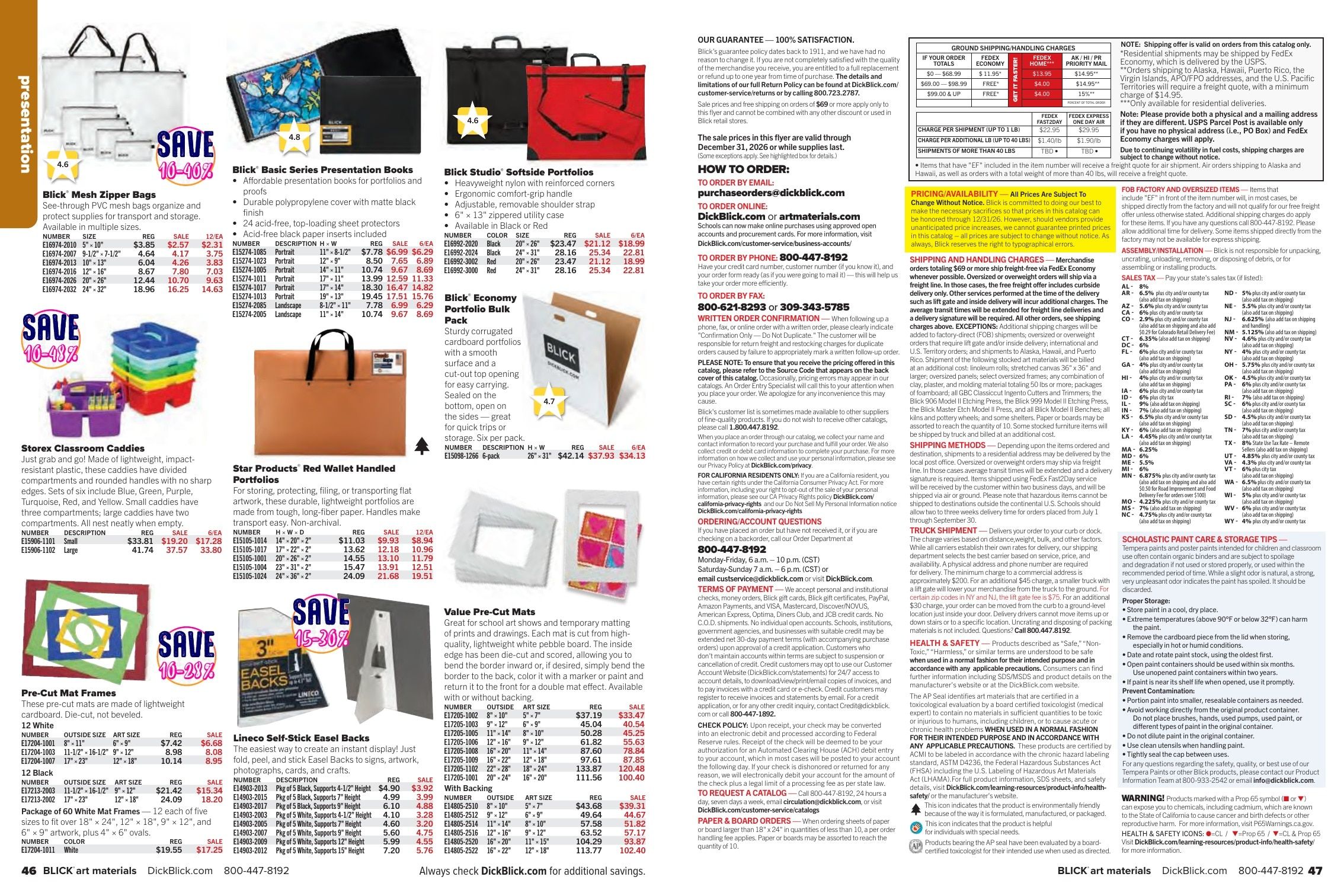 BLICK Art Materials Materials for Art Education Sale Weekly Ad August 1 - November 30, 2026