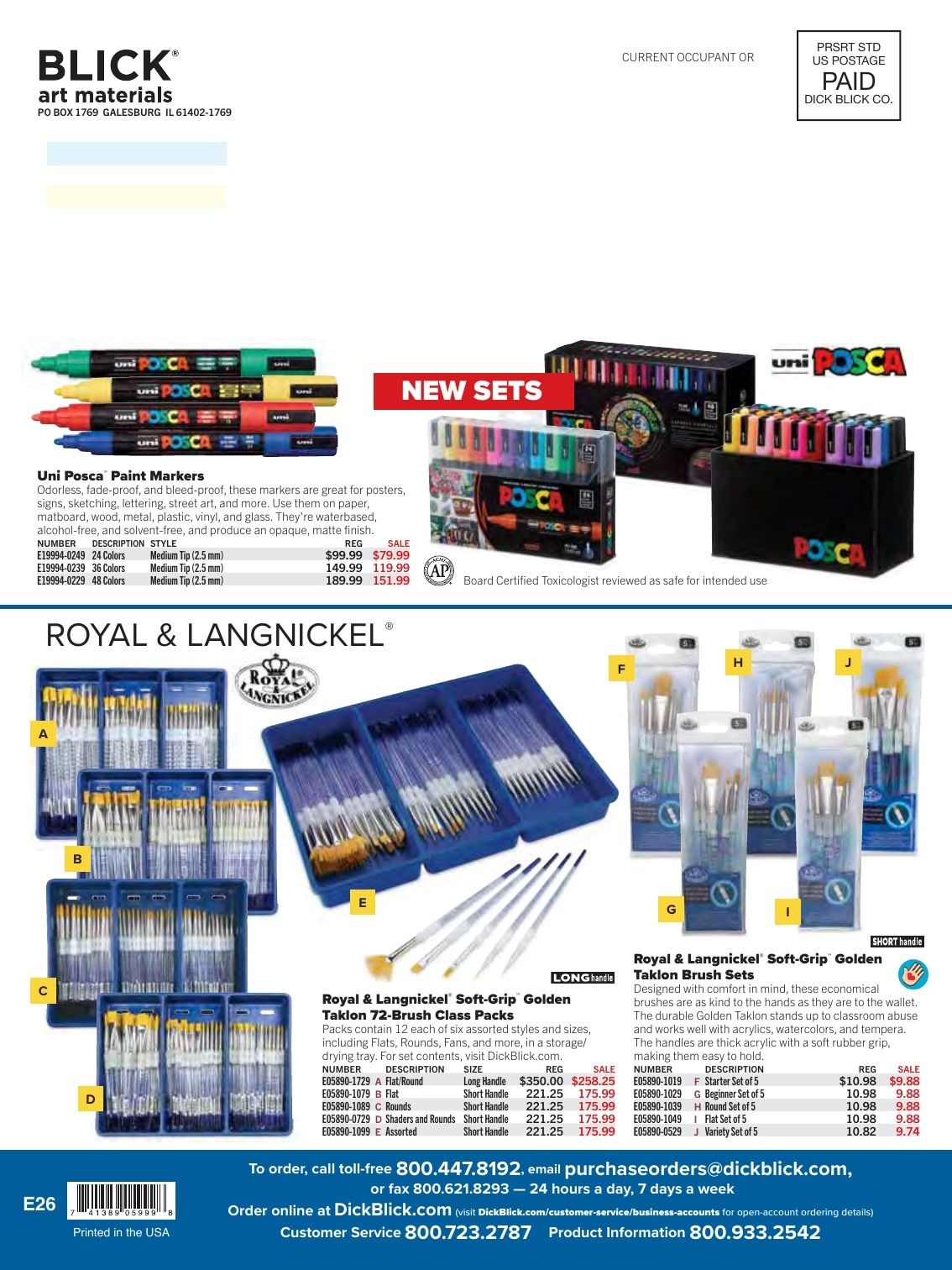 BLICK Art Materials Materials for Art Education Sale Weekly Ad August 1 - November 30, 2026
