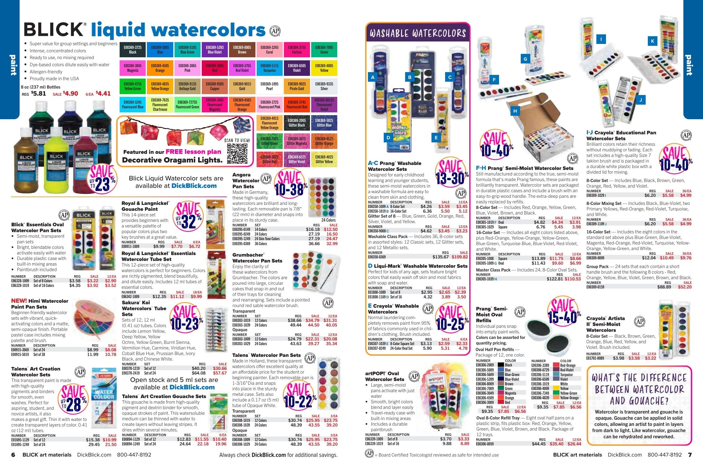 BLICK Art Materials Materials for Art Education Sale Weekly Ad August 1 - November 30, 2026