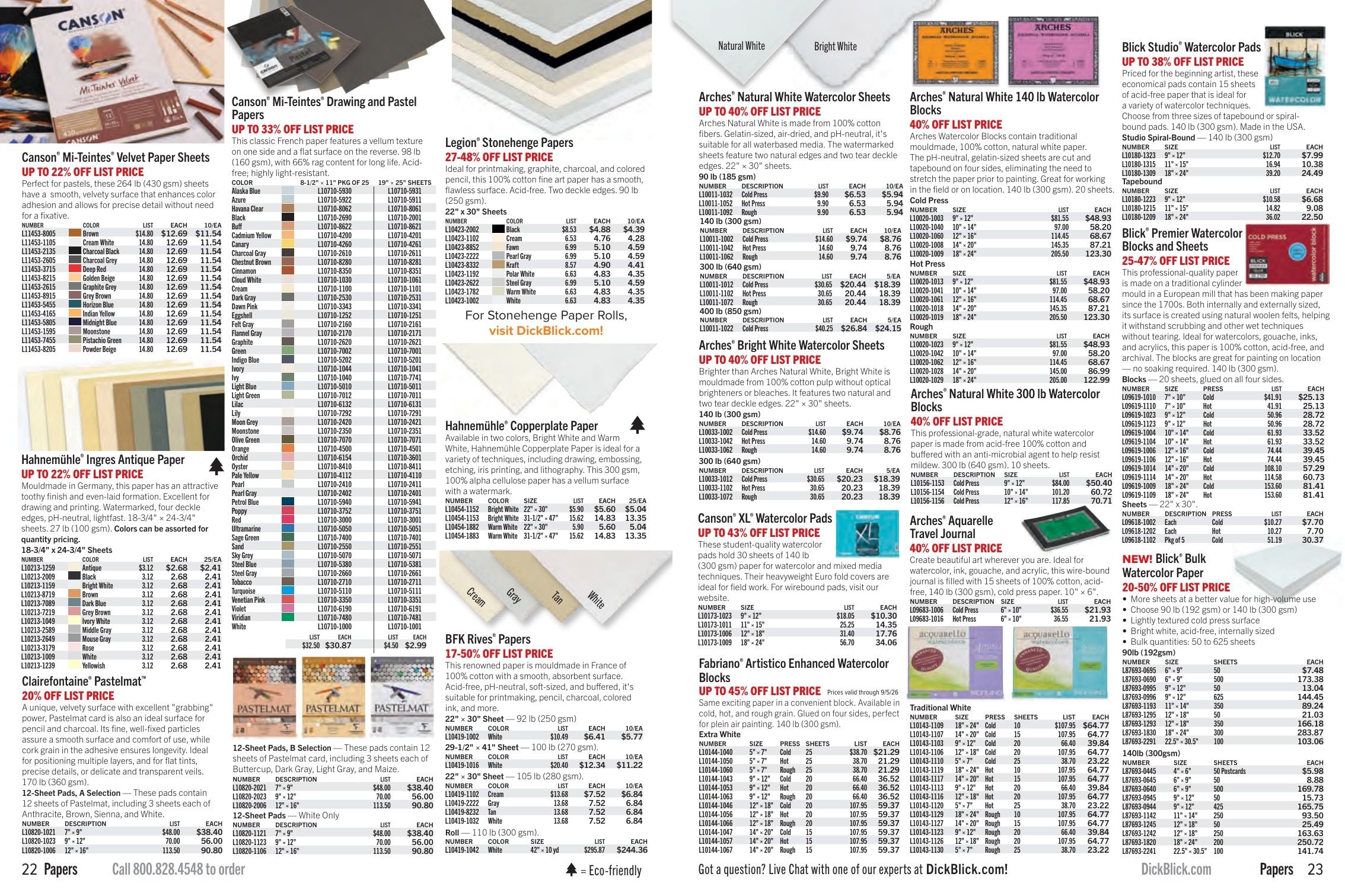 BLICK Art Materials Materials for Artists Sale Weekly Ad August 1 - November 30, 2026
