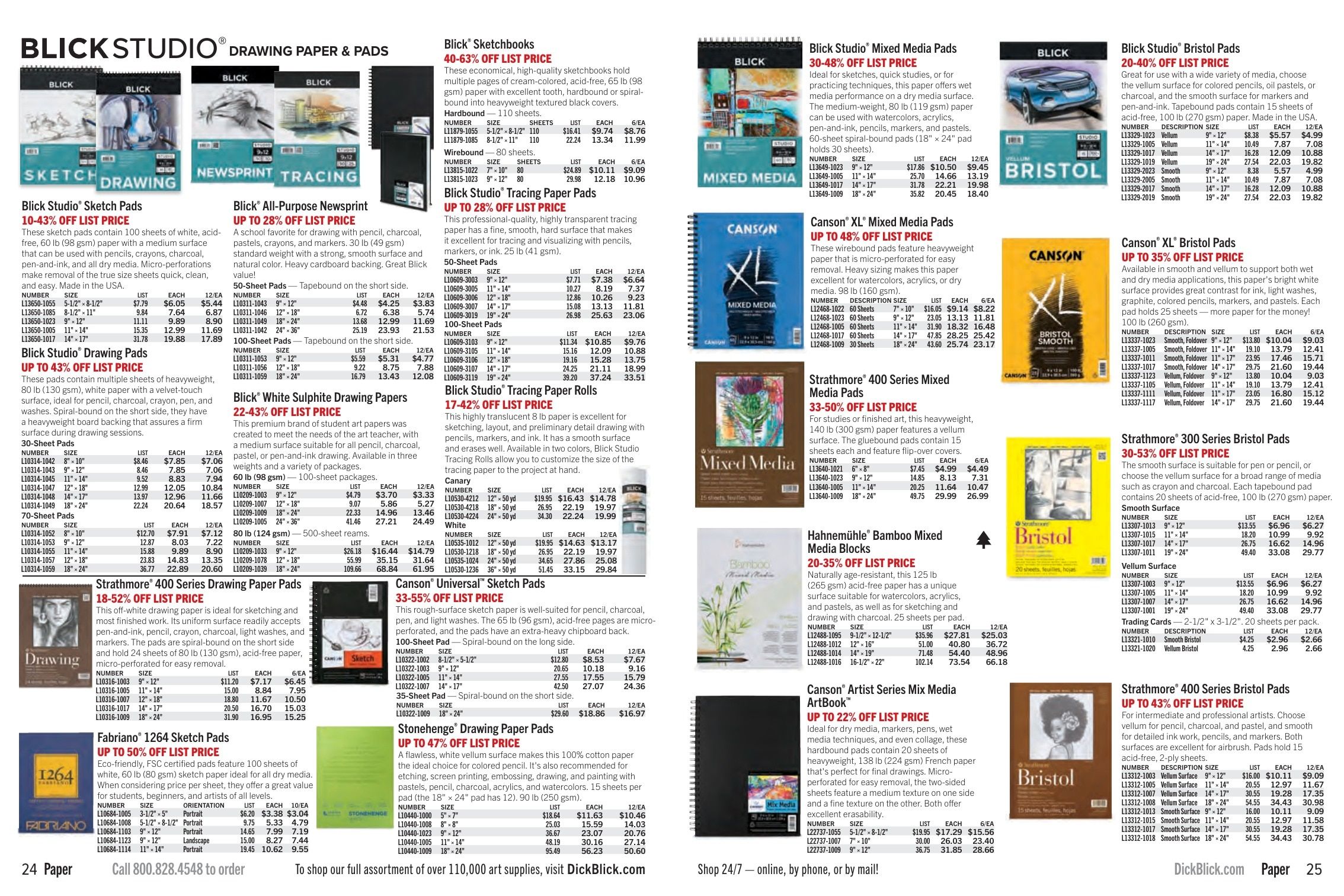BLICK Art Materials Materials for Artists Sale Weekly Ad August 1 - November 30, 2026