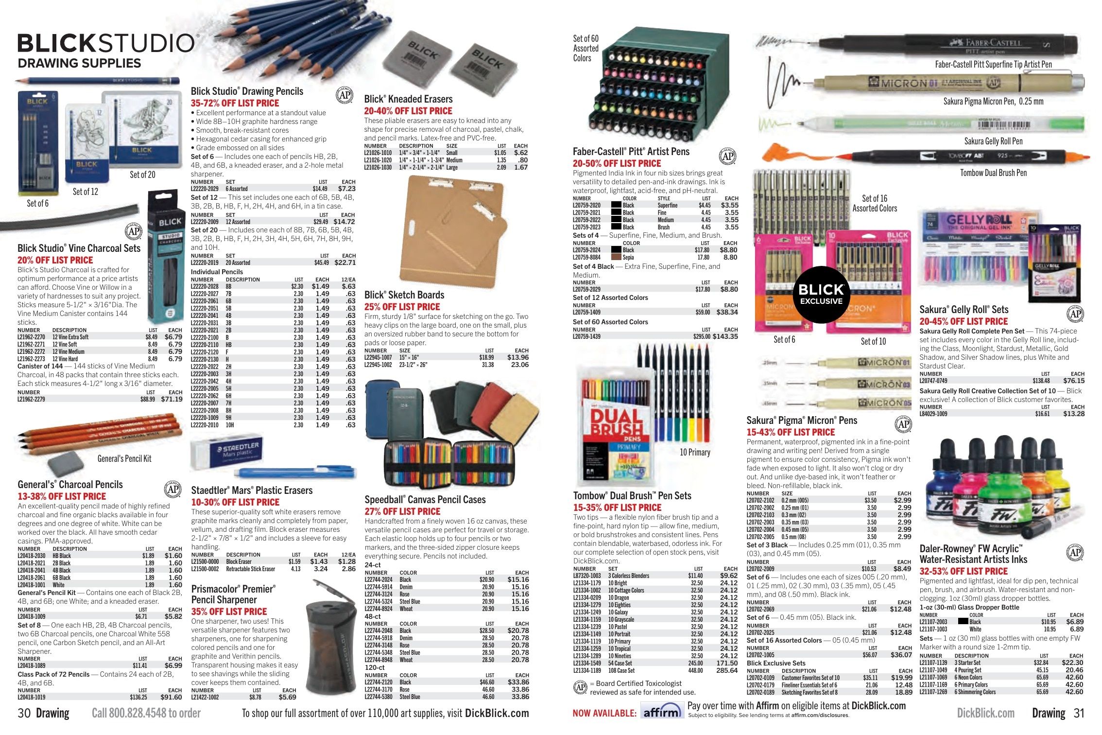 BLICK Art Materials Materials for Artists Sale Weekly Ad August 1 - November 30, 2026