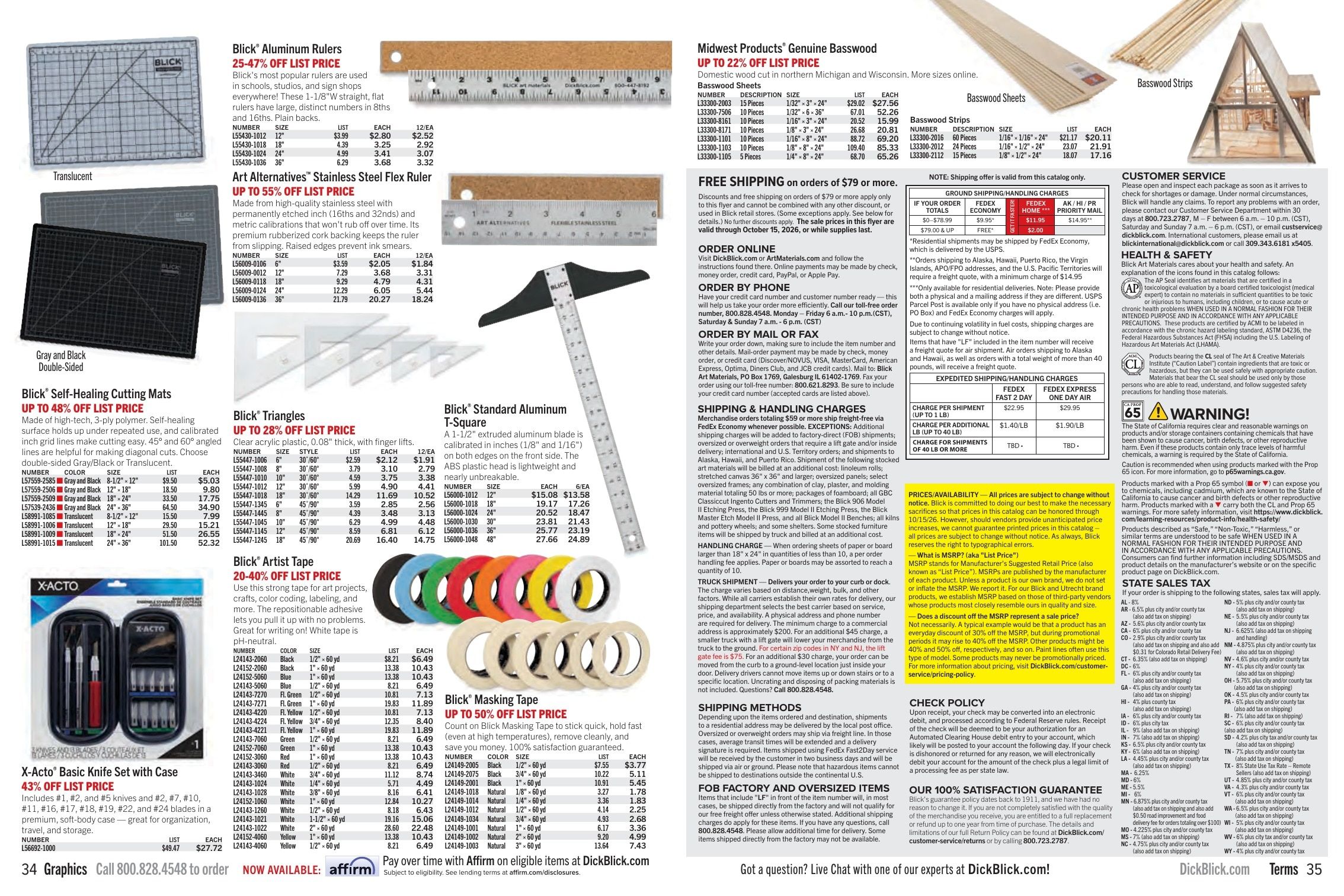 BLICK Art Materials Materials for Artists Sale Weekly Ad August 1 - November 30, 2026