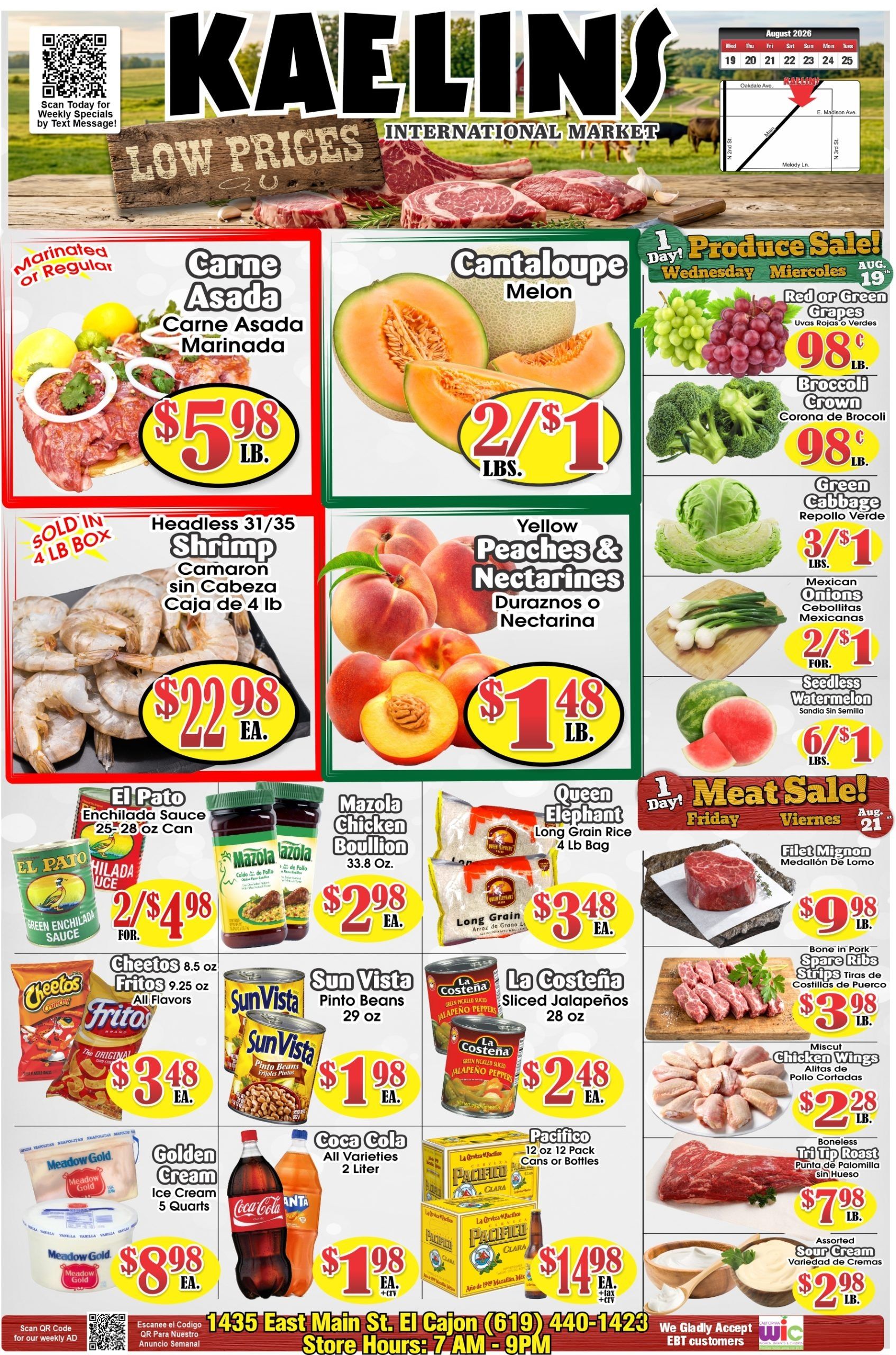 Kaelin's Market Weekly Ad August 19 - 25, 2026