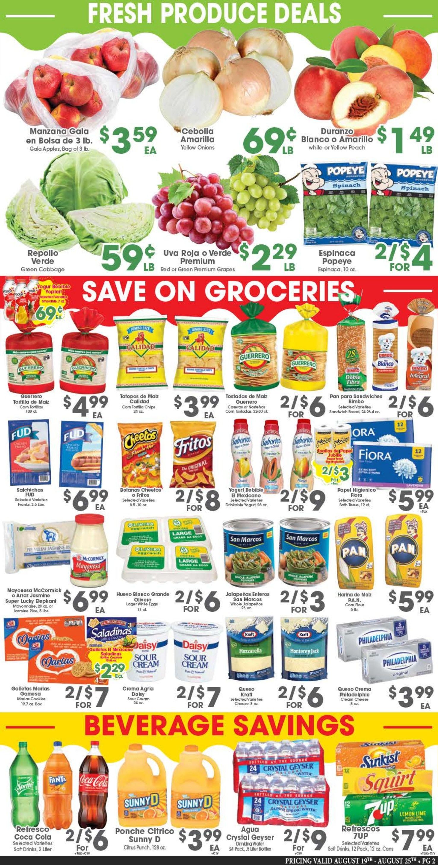 Arteaga's Food Center Weekly Ad August 19 - 25, 2026