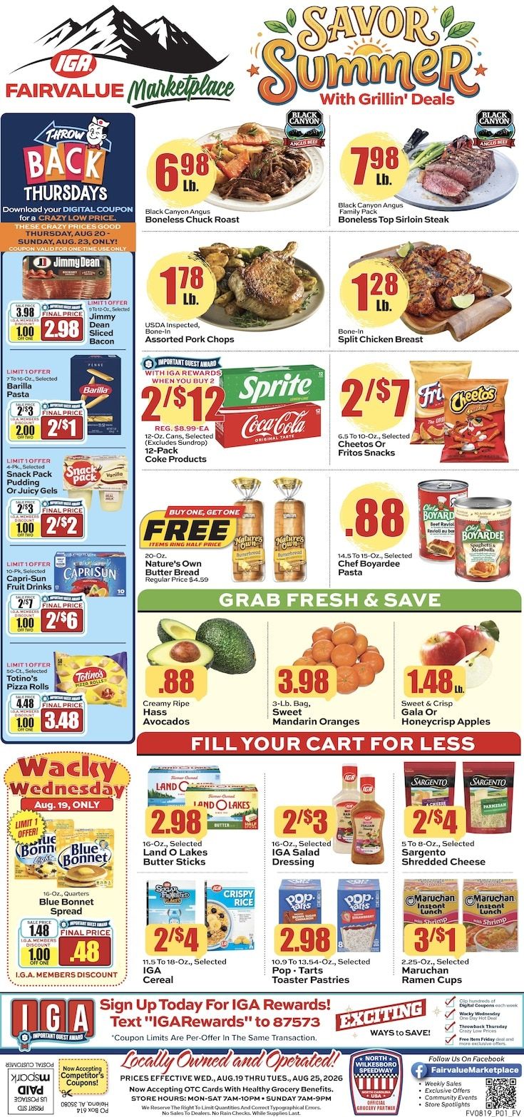 Fairvalue Marketplace Weekly Ad August 19 - 25, 2026