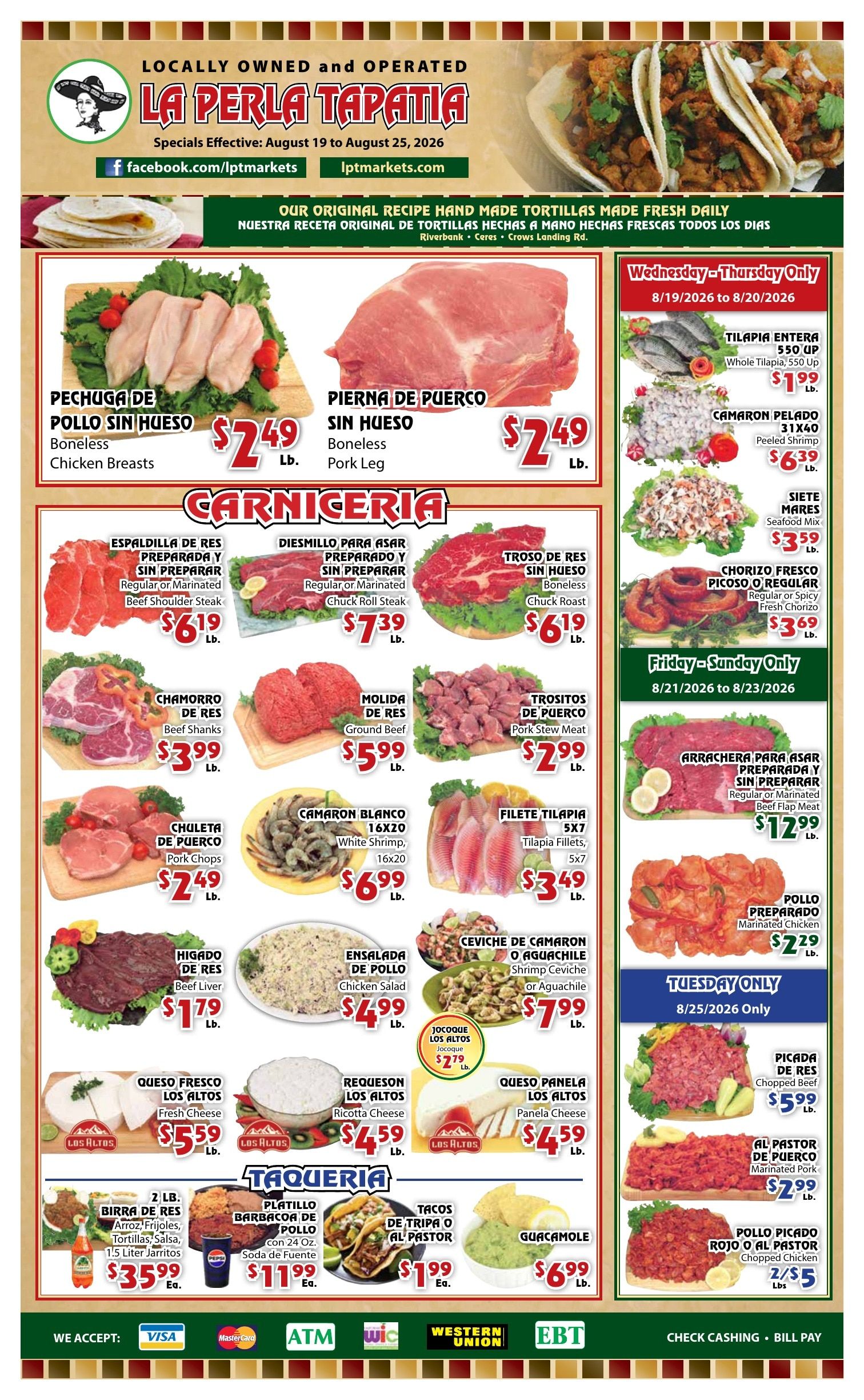 La Perla Tapatia Weekly Ad August 19 - 25, 2026