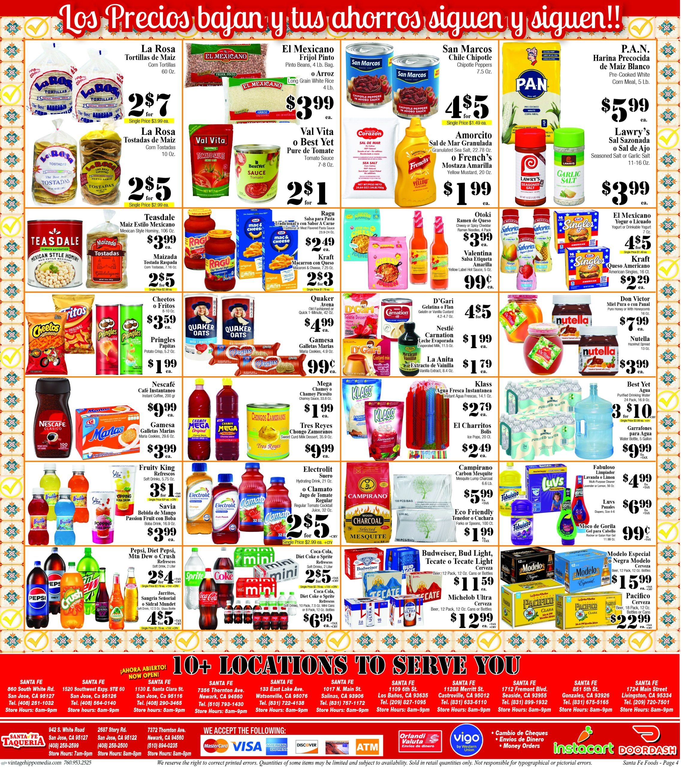 Santa Fe Foods Weekly Ad August 19 - 25, 2026