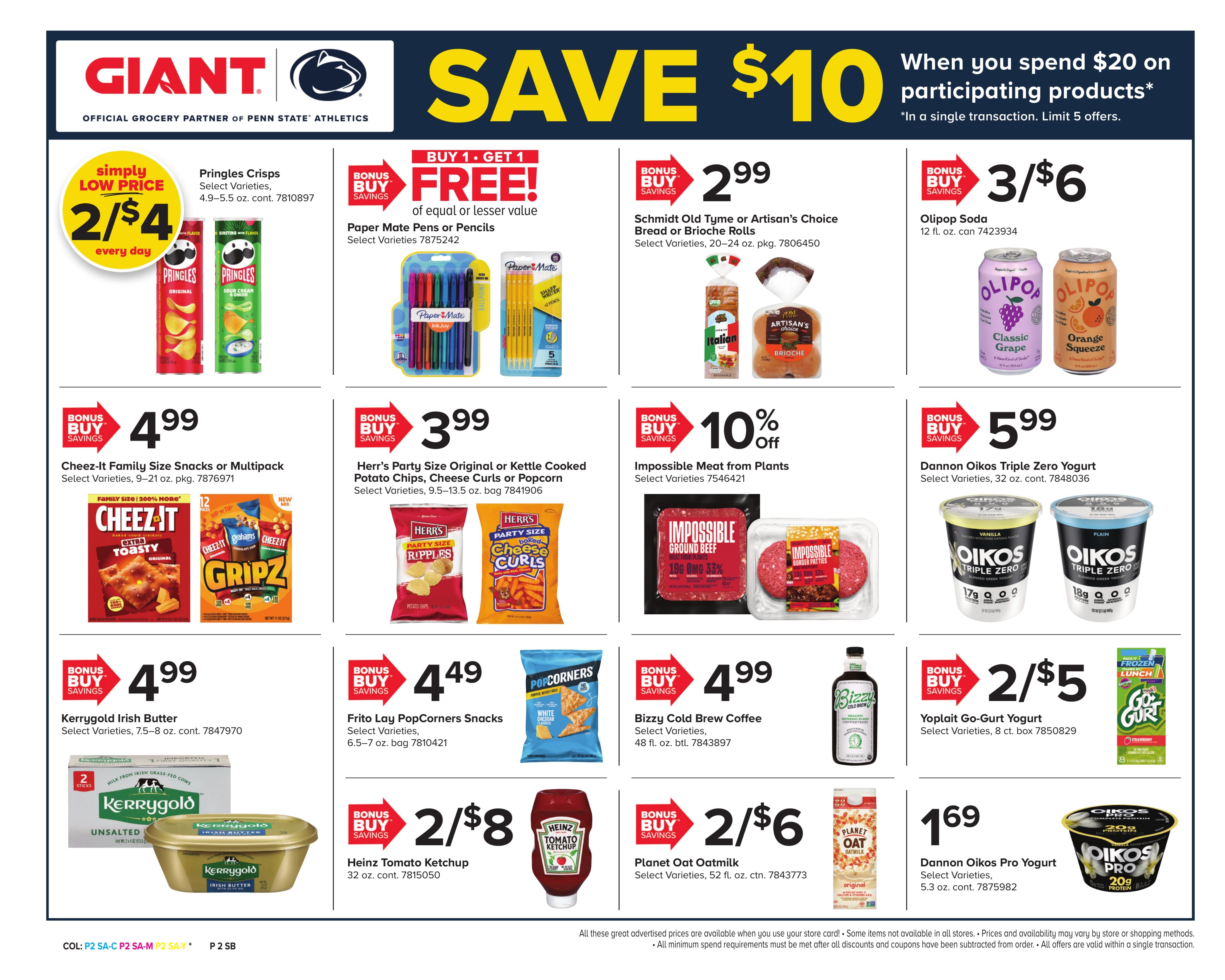 Giant Food Stores (Hawley–New Milford Area, PA) Weekly Ad August 21 - 27, 2026