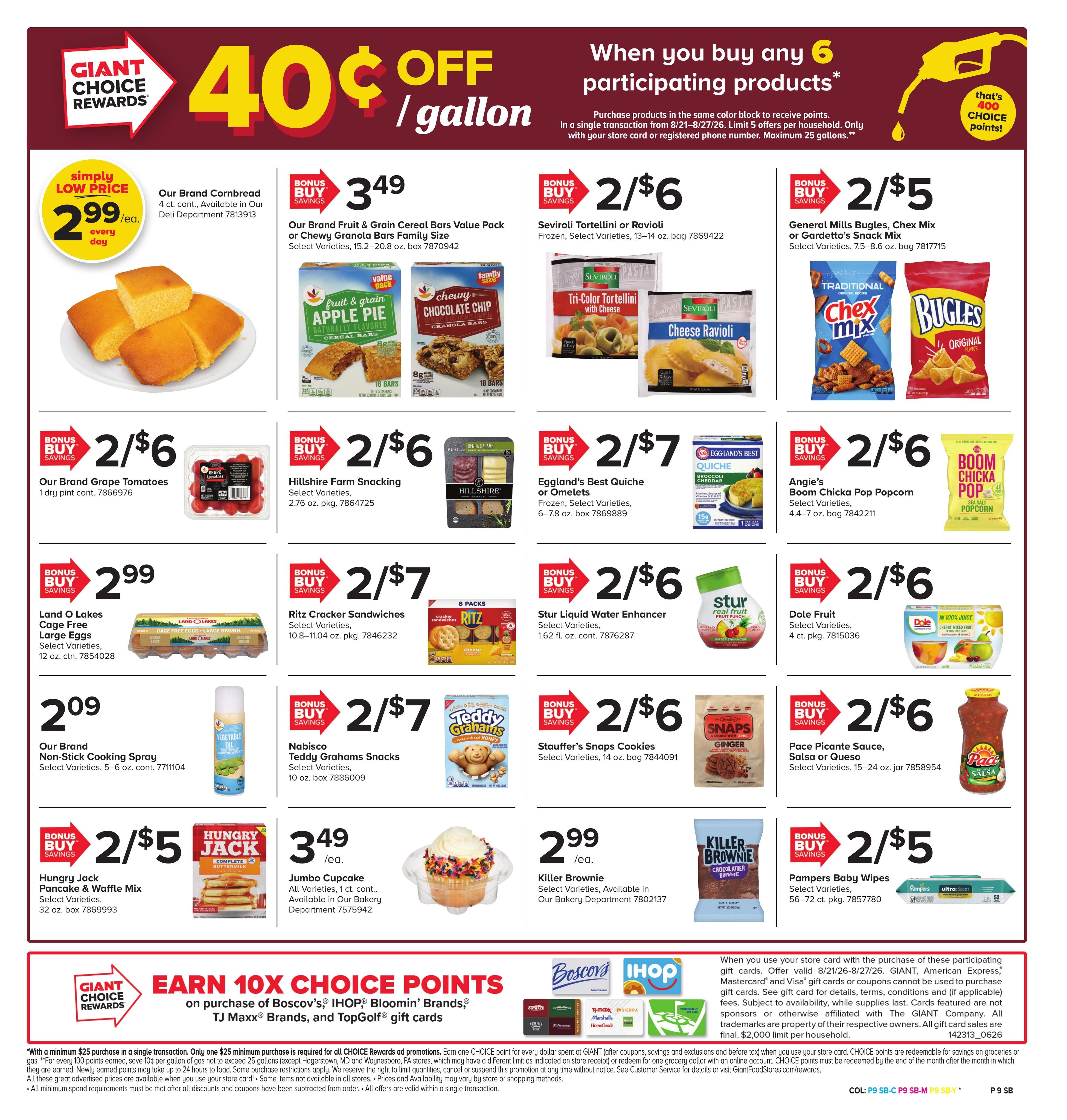Giant Food Stores (Hawley–New Milford Area, PA) Weekly Ad August 21 - 27, 2026