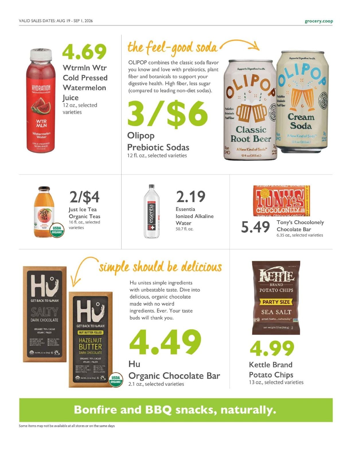 Sacramento Natural Foods Co-op Co+op Deals Weekly Ad August 19 - September 1, 2026