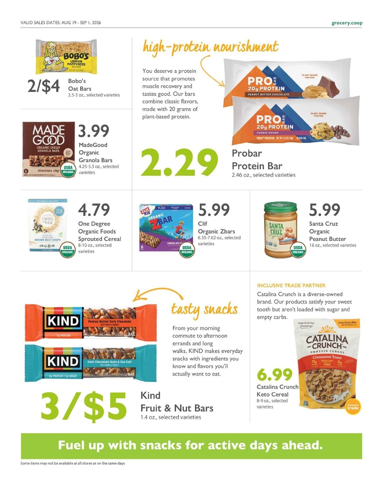 Sacramento Natural Foods Co-op Co+op Deals Weekly Ad August 19 - September 1, 2026