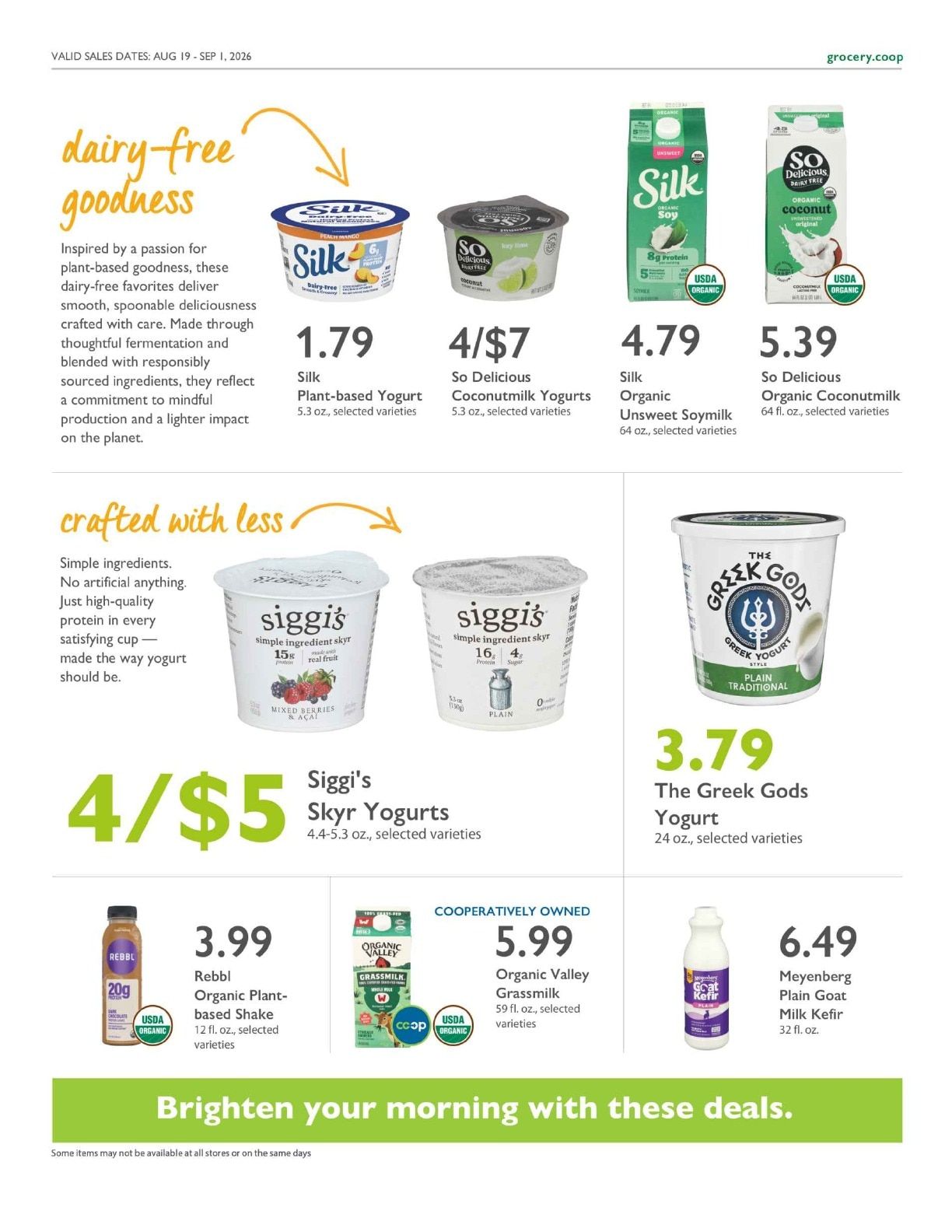 Sacramento Natural Foods Co-op Co+op Deals Weekly Ad August 19 - September 1, 2026