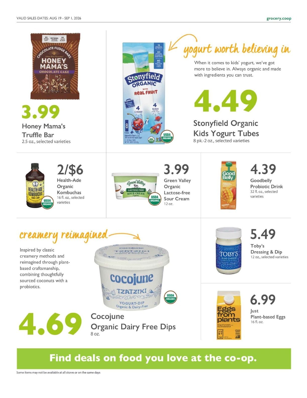 Sacramento Natural Foods Co-op Co+op Deals Weekly Ad August 19 - September 1, 2026
