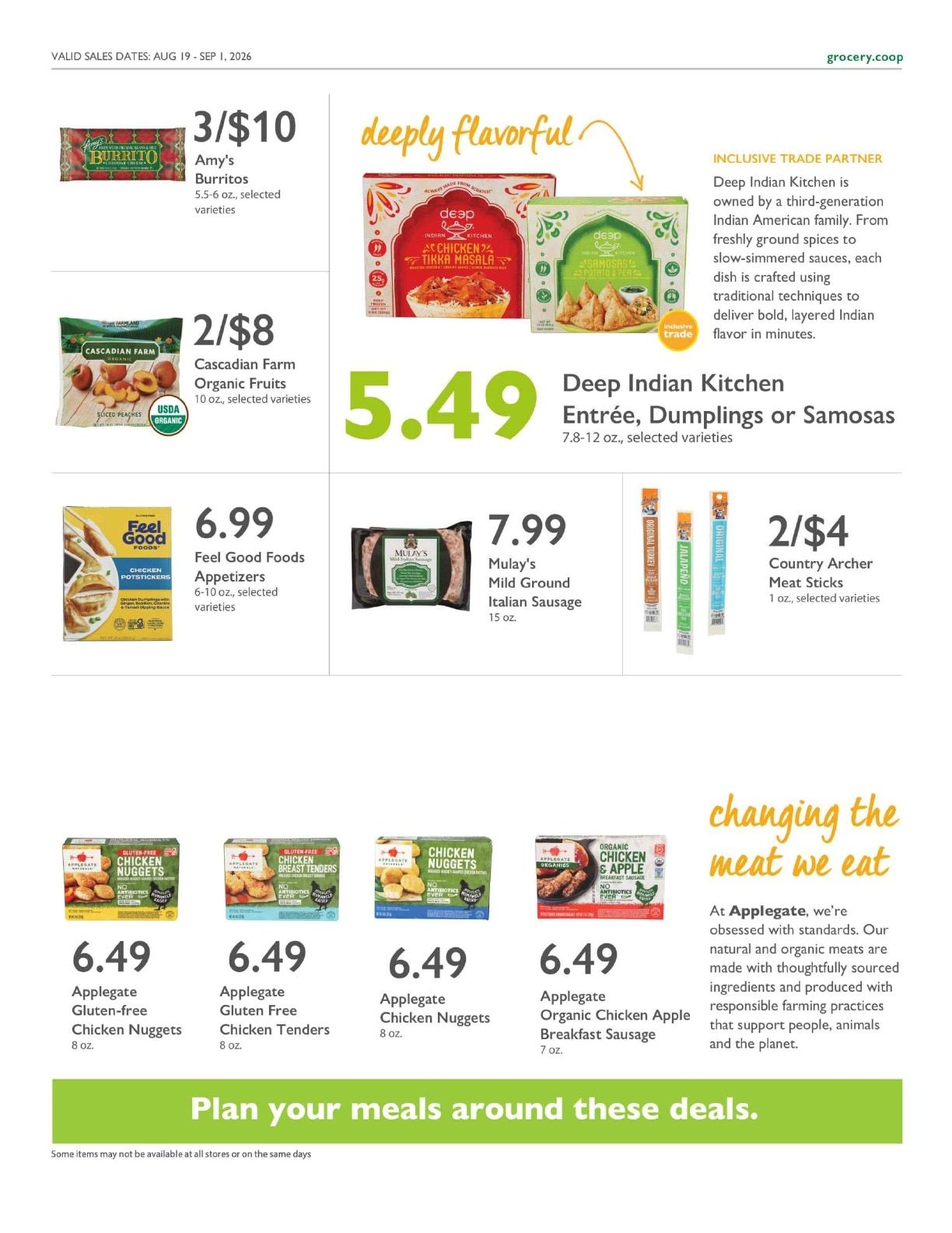 Sacramento Natural Foods Co-op Co+op Deals Weekly Ad August 19 - September 1, 2026