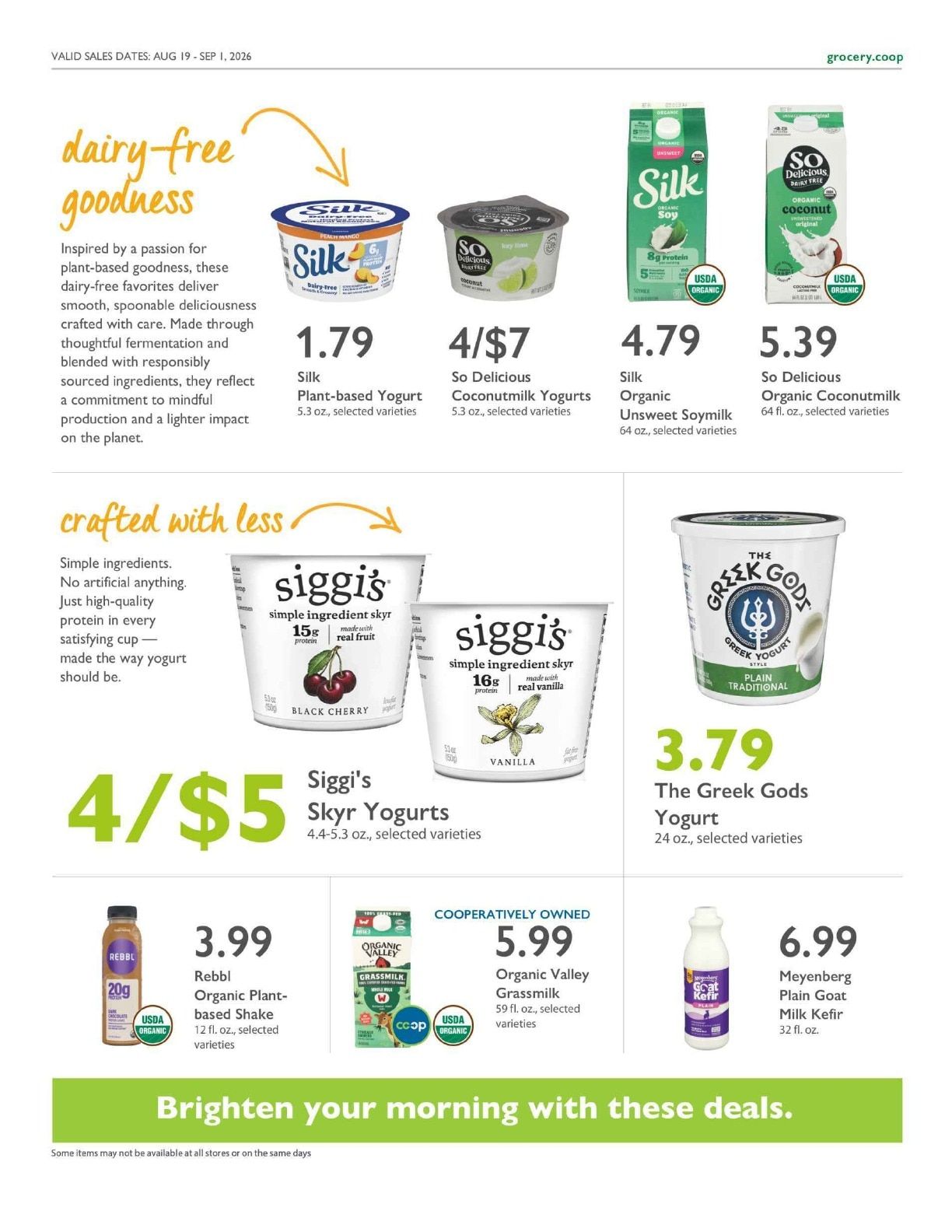 Abundance Food Co-op Co+op Deals Weekly Ad August 19 - September 1, 2026