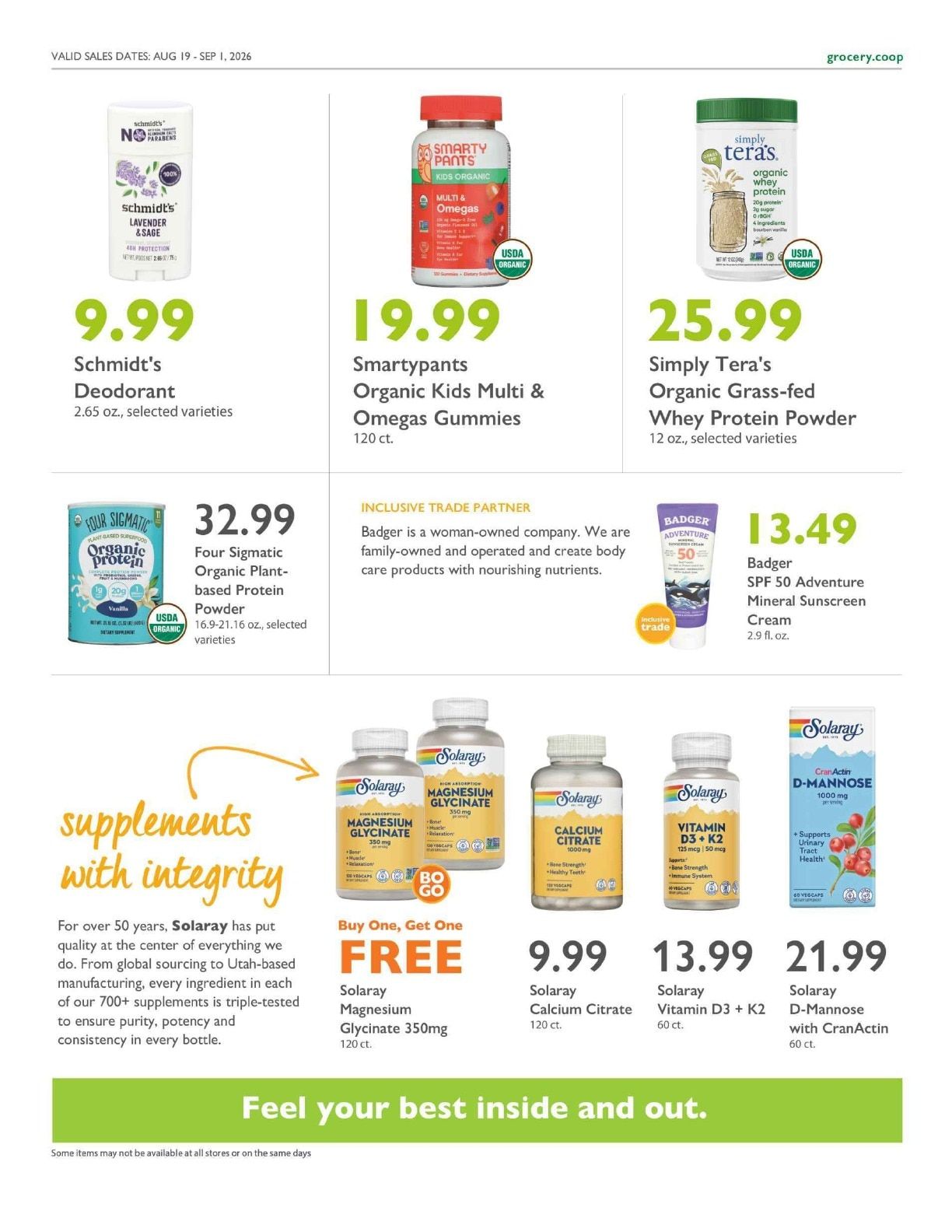 Community Food Co-op - Bozeman Co+op Deals Weekly Ad August 19 - September 1, 2026