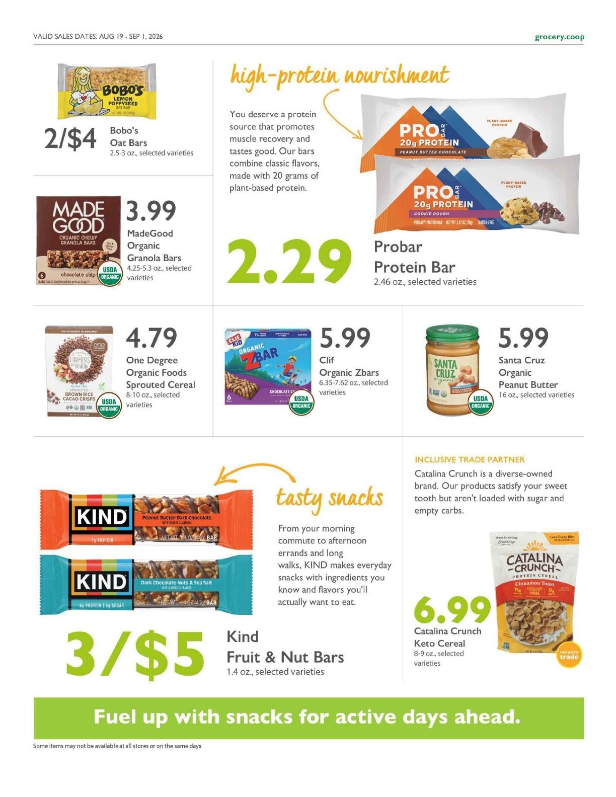 Eastside Food Co-op Co+op Deals Weekly Ad August 19 - September 1, 2026