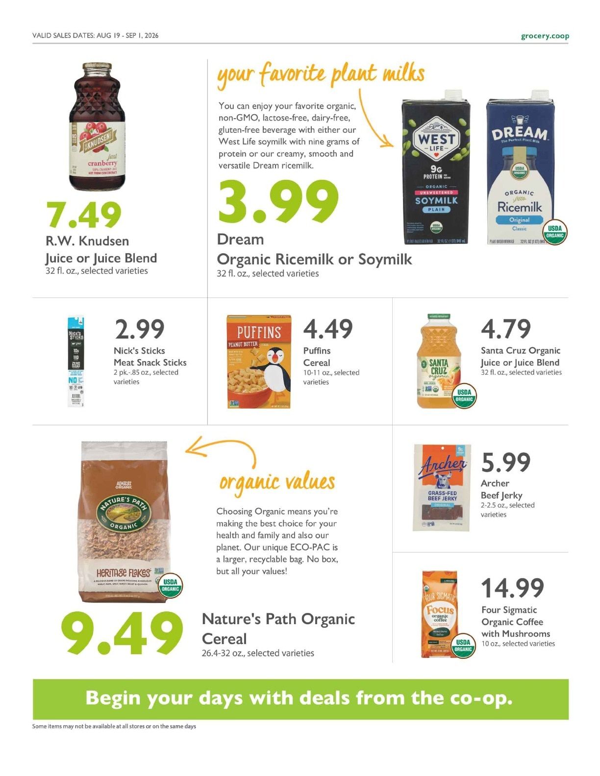 La Montañita Co-op Co+op Deals Weekly Ad August 19 - September 1, 2026