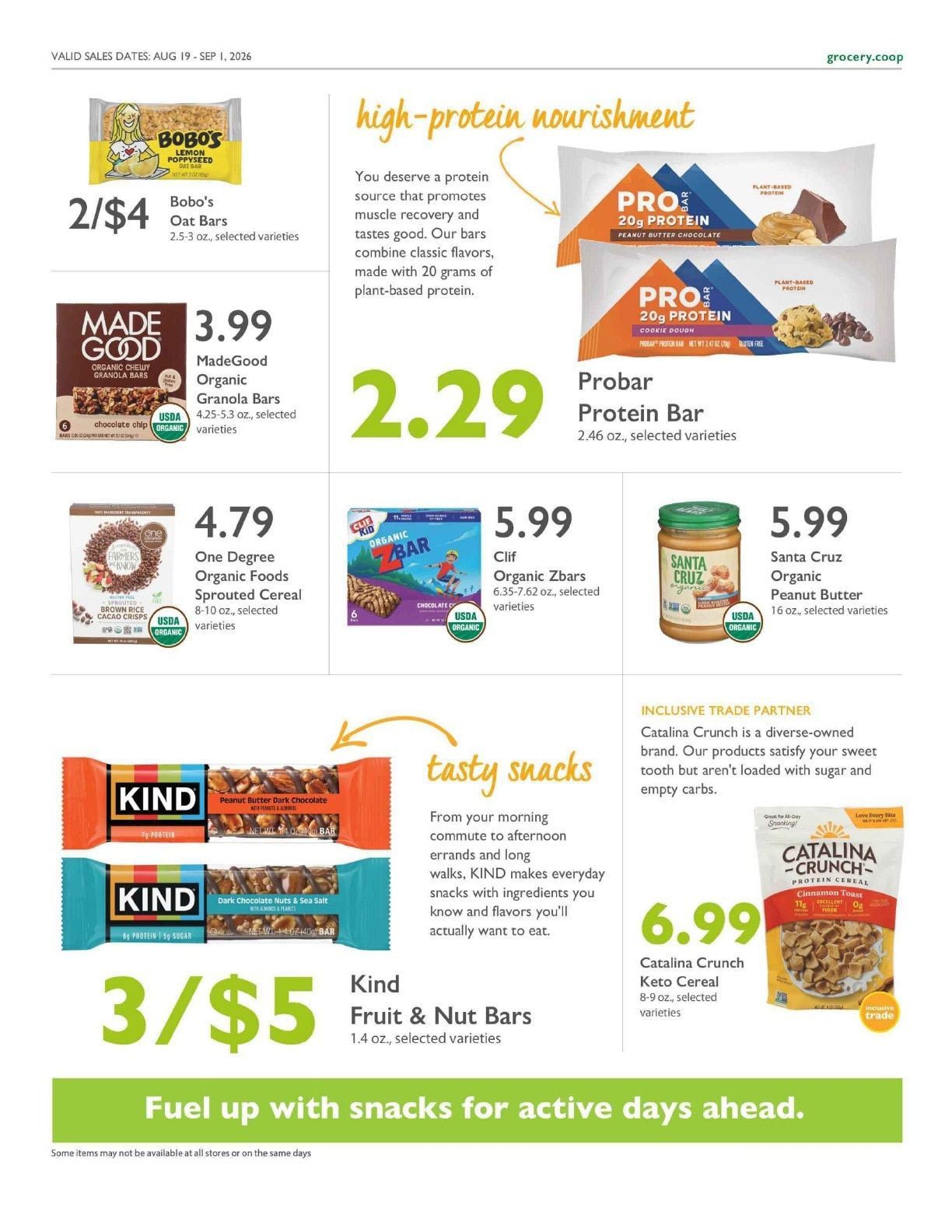 Brattleboro Food Co-op Co+op Deals Weekly Ad August 19 - September 1, 2026