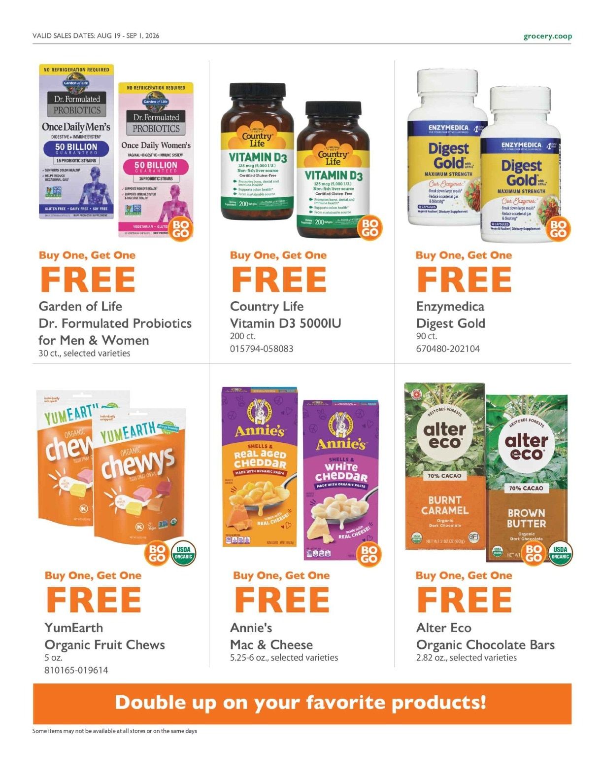 Community Food Co-op - Bellingham Co+op Deals Weekly Ad August 19 - September 1, 2026