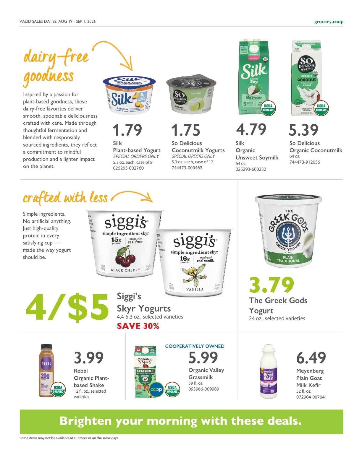Community Food Co-op - Bellingham Co+op Deals Weekly Ad August 19 - September 1, 2026