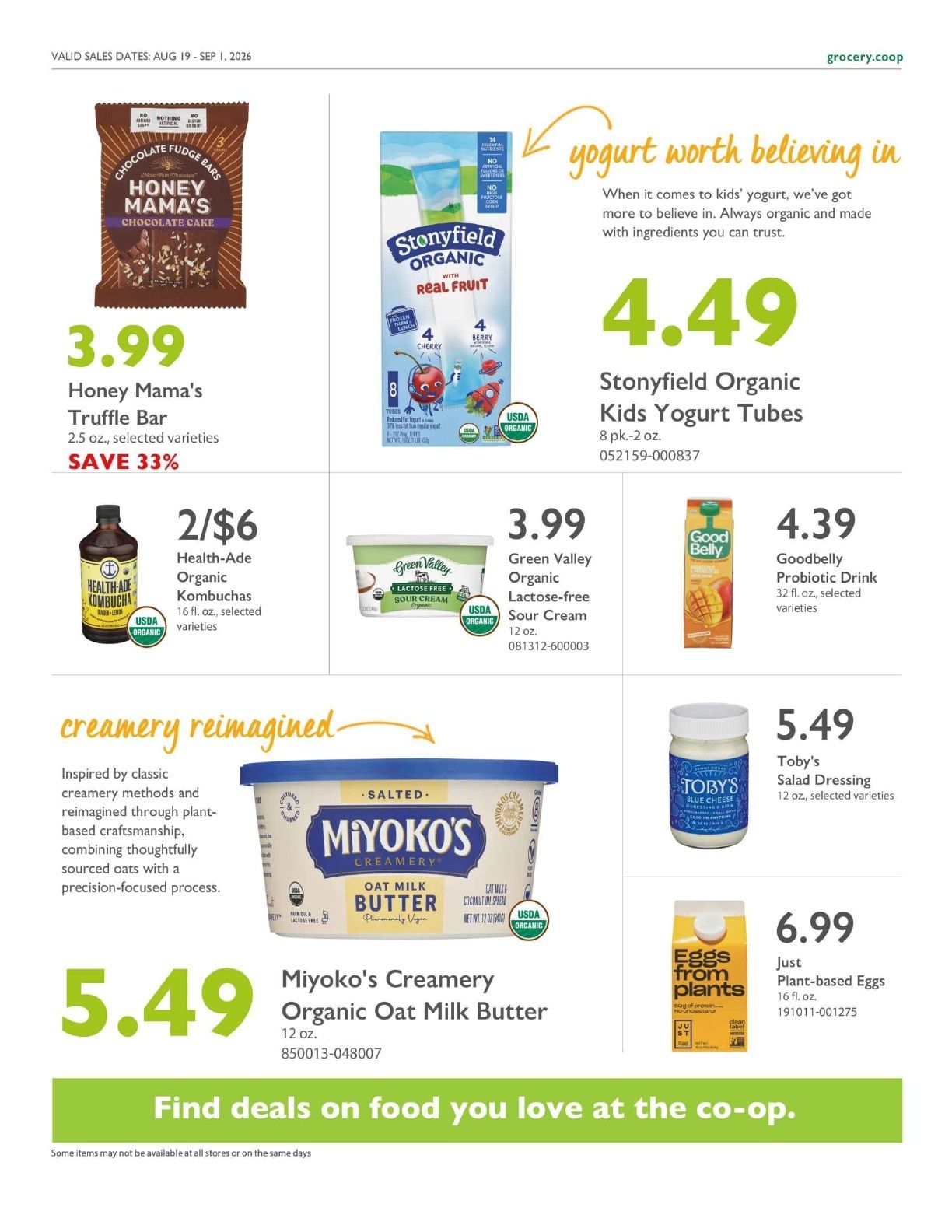 Community Food Co-op - Bellingham Co+op Deals Weekly Ad August 19 - September 1, 2026
