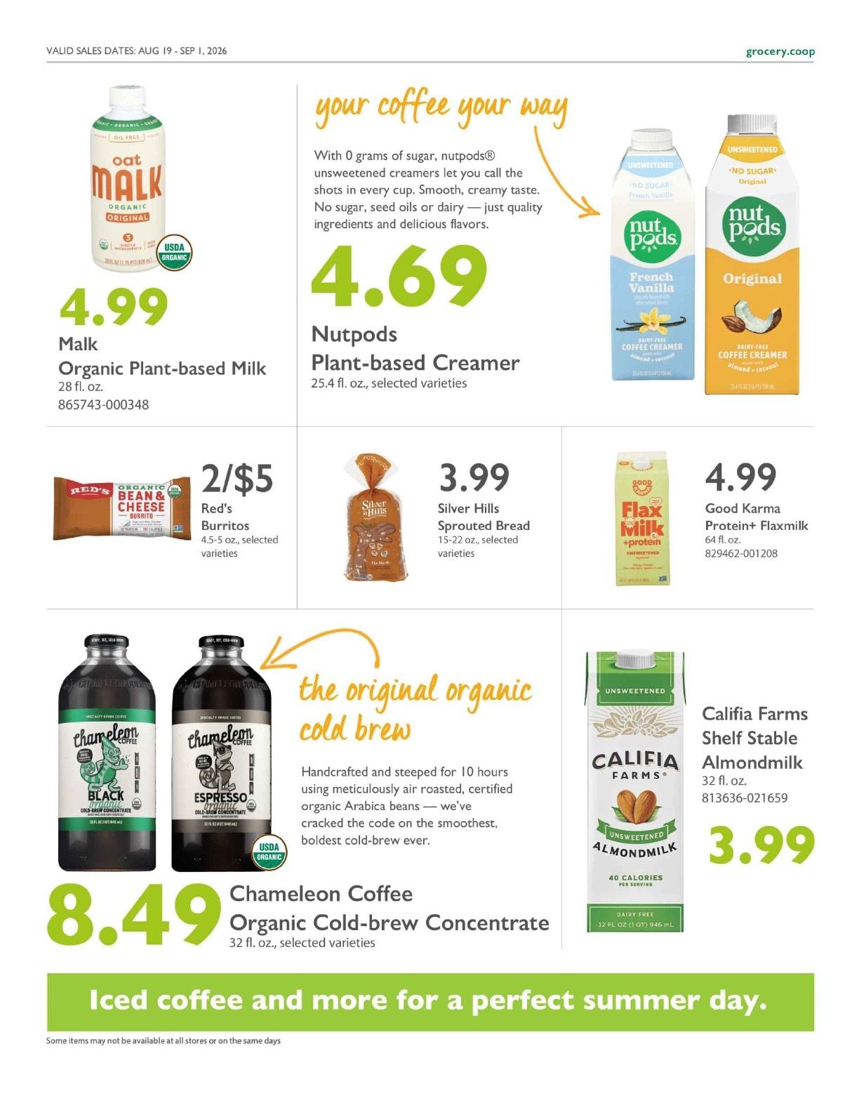 Community Food Co-op - Bellingham Co+op Deals Weekly Ad August 19 - September 1, 2026