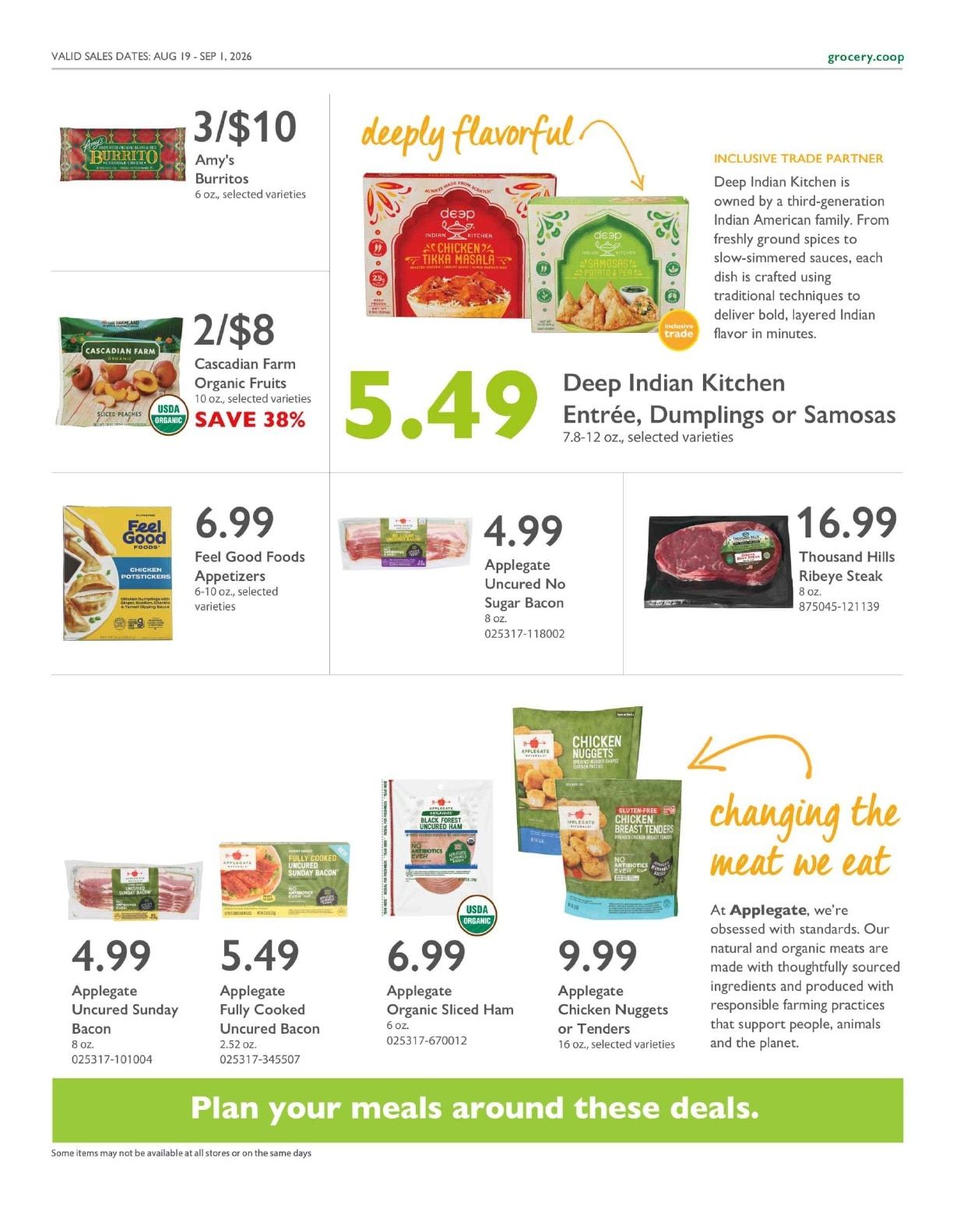 Community Food Co-op - Bellingham Co+op Deals Weekly Ad August 19 - September 1, 2026
