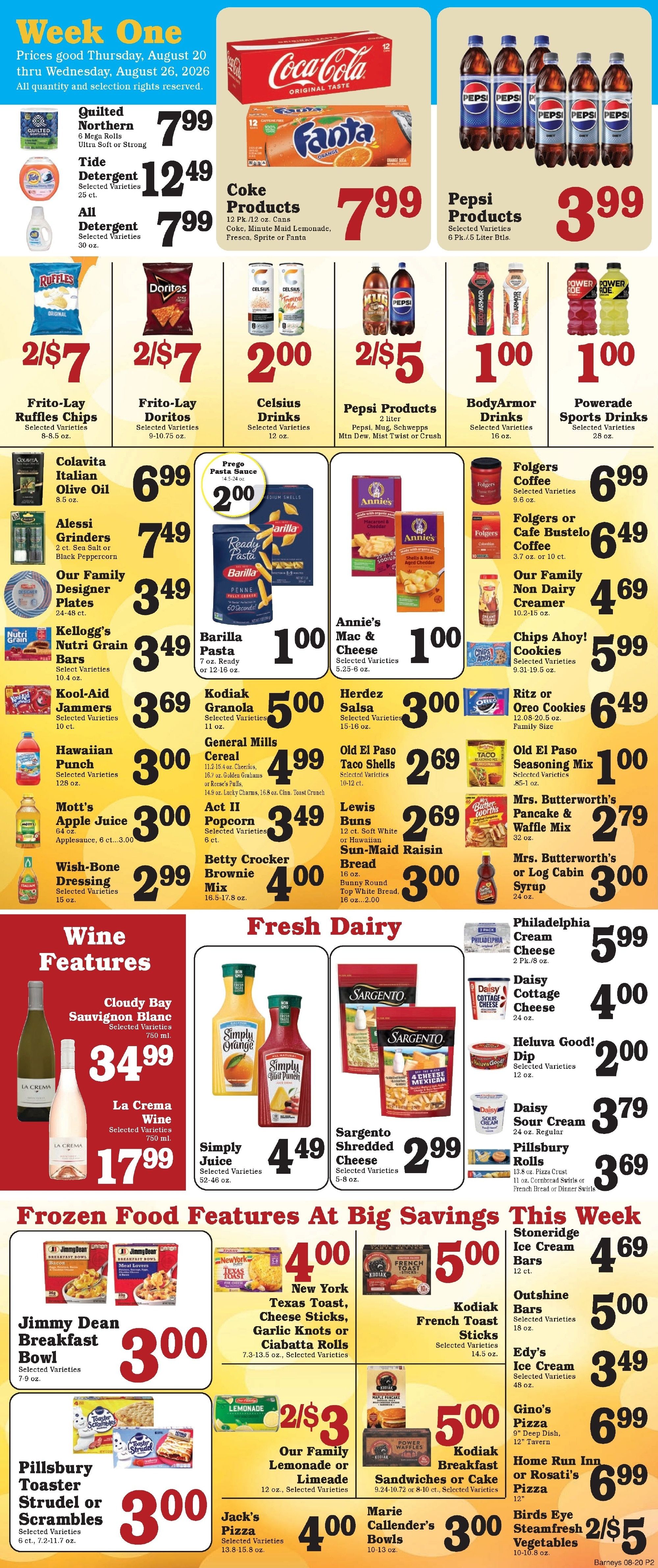 Barney's Market Weekly Ad August 20 - 26, 2026