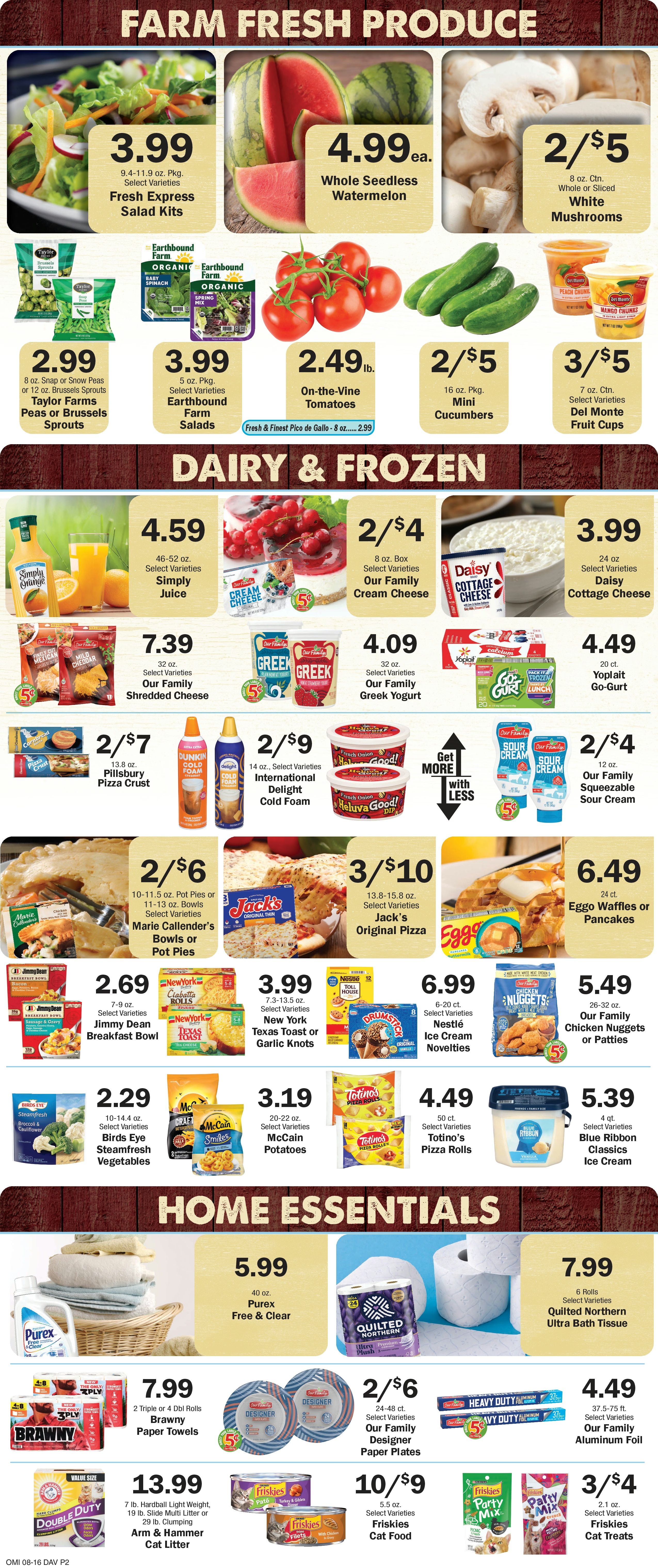 Dale's Food Pride (634 E St, David City, NE) Weekly Ad August 19 - 25, 2026