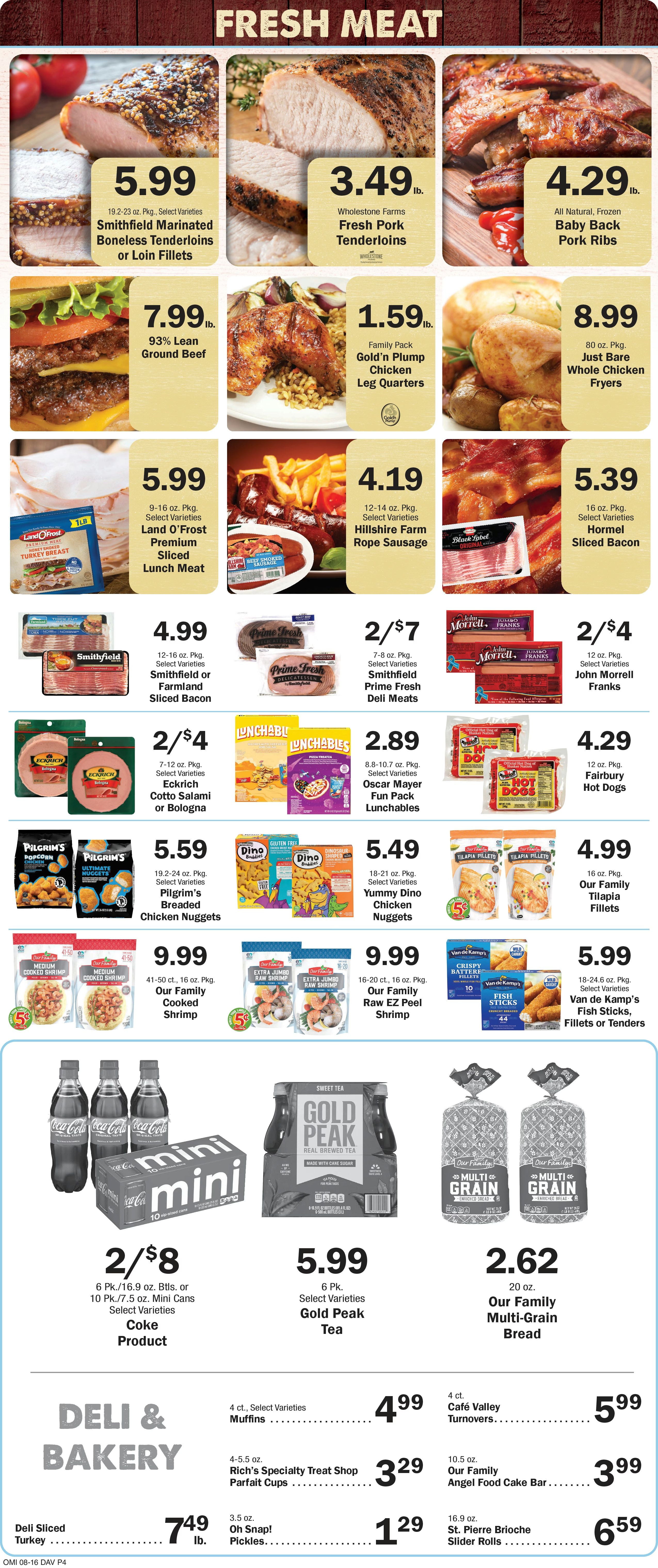 Dale's Food Pride (634 E St, David City, NE) Weekly Ad August 19 - 25, 2026