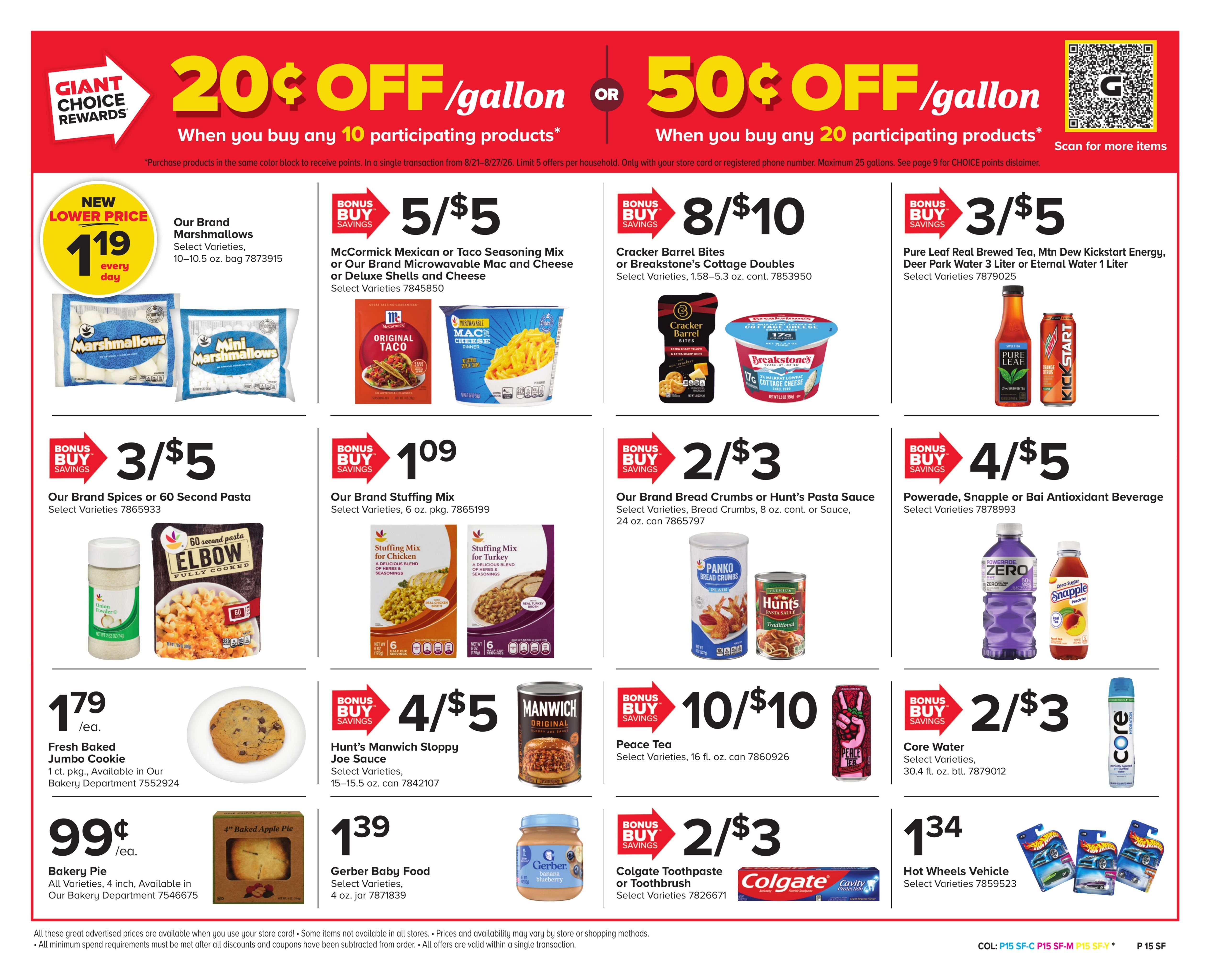 Giant Food Stores (Coalport–Orbisonia Area, PA) Weekly Ad August 21 - 27, 2026